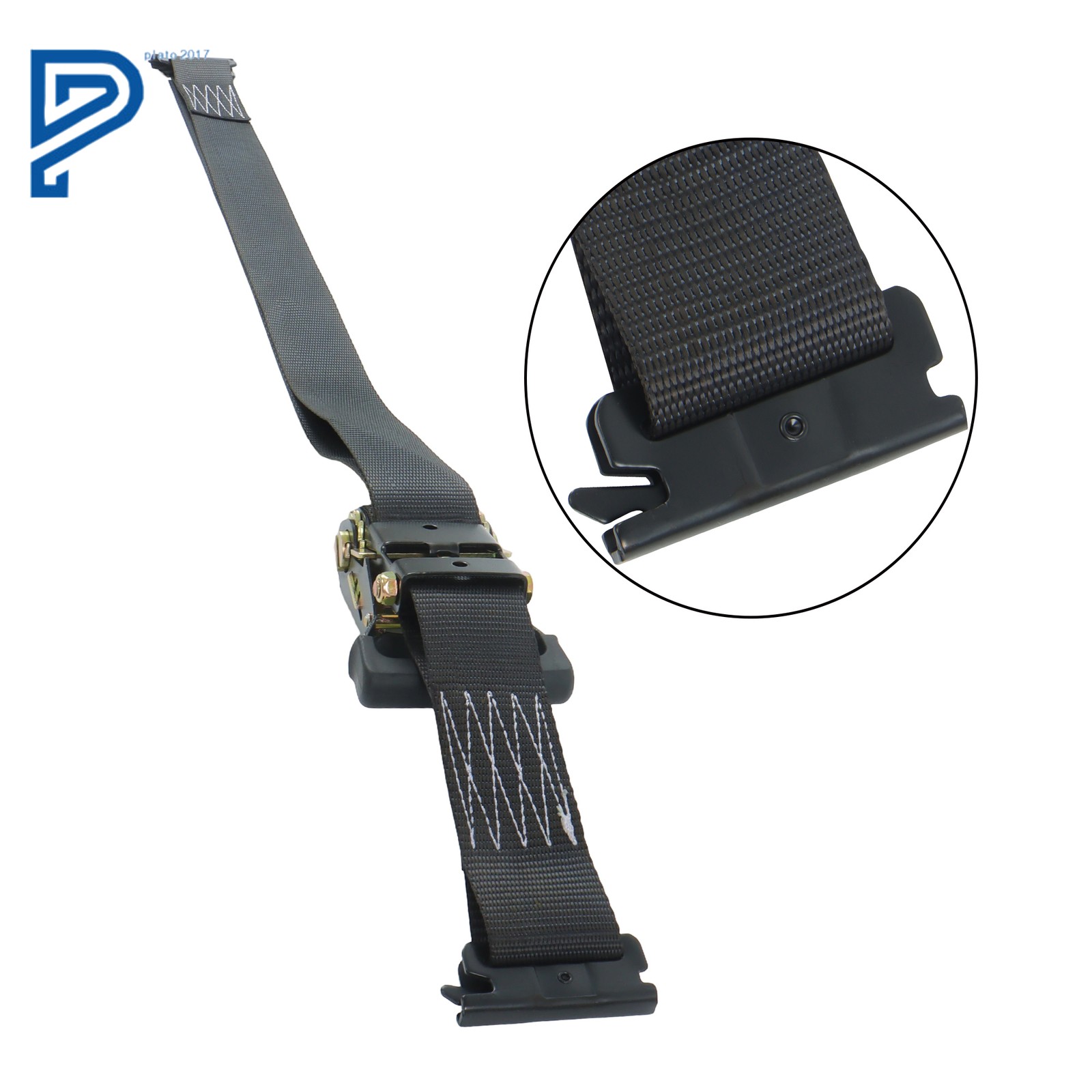 Wheel Chock Tie Down Straps Set 2pcs 8' Ratchet Straps 4PCS Wheel Chocks
