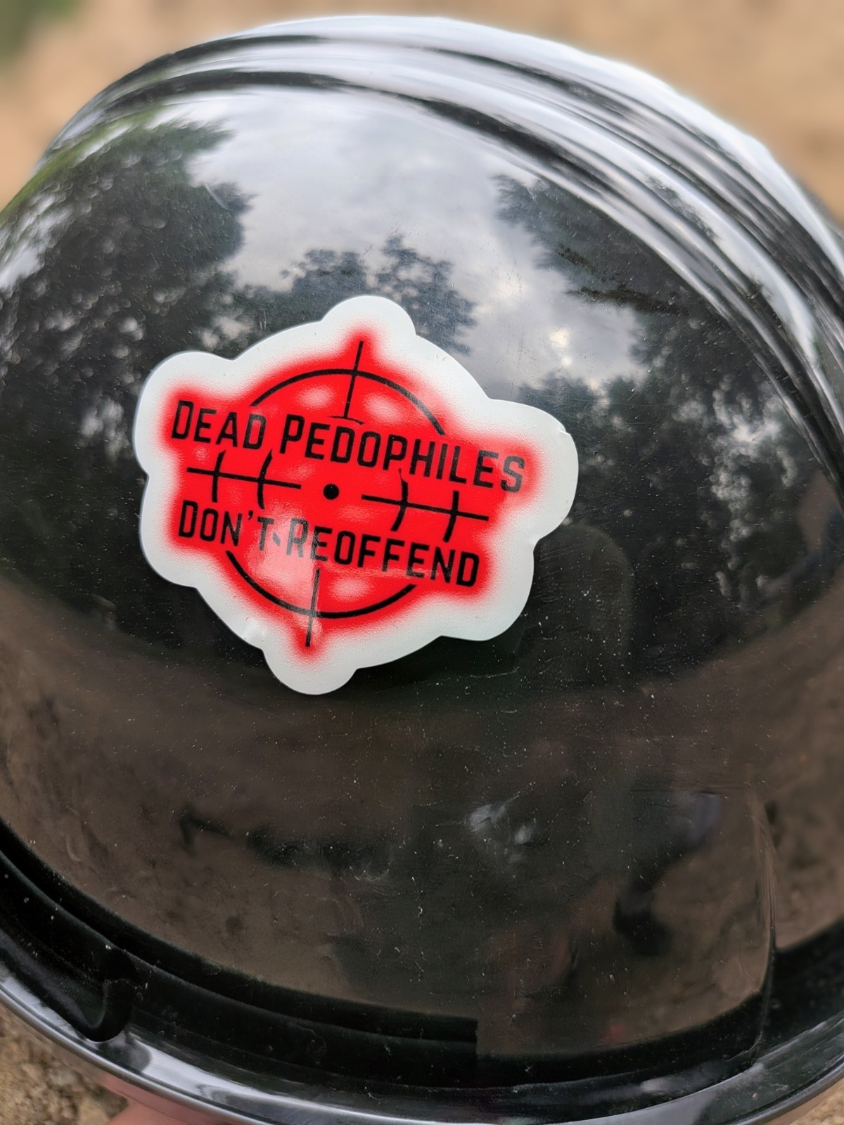 Dead Pedophiles Don't Reoffend 2" Weather Resistant Die Cut Stickers Helmet