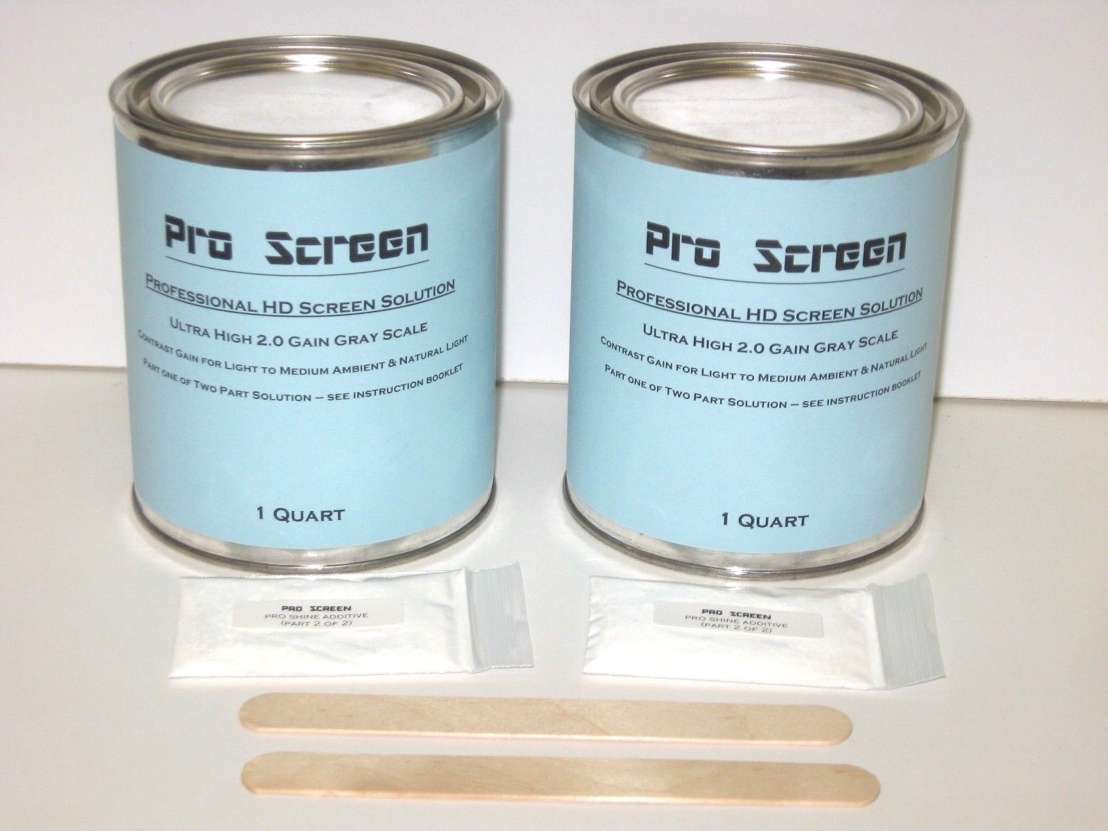 2 QUART CAN HD PROJECTOR / PROJECTION SCREEN PAINT SOLUTION -Half Gallon HD