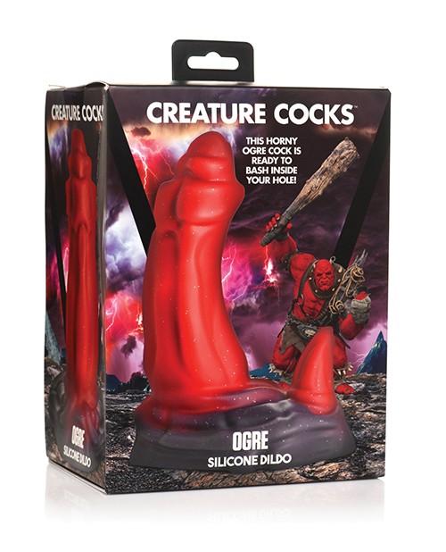 XR, LLC Ogre Fantasy Silicone Dildo, Red, AH326