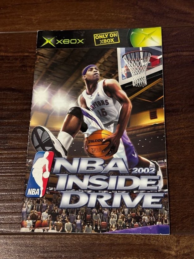 NBA Inside Drive 2002 Basketball XBOX Instruction Manual Only