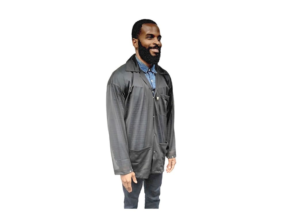 Techni-Pro 10069982 - ESD-Safe Lightweight Jacket with Snap Cuffs and Three