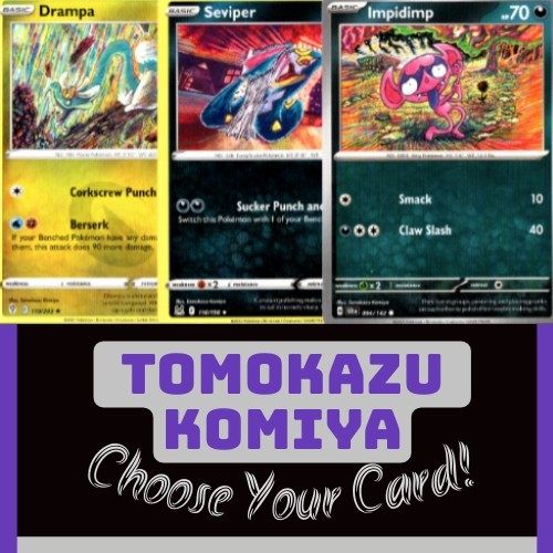 Tomokazu Komiya Pokemon Cards | Choose Your Card! | Artist & Illustrator
