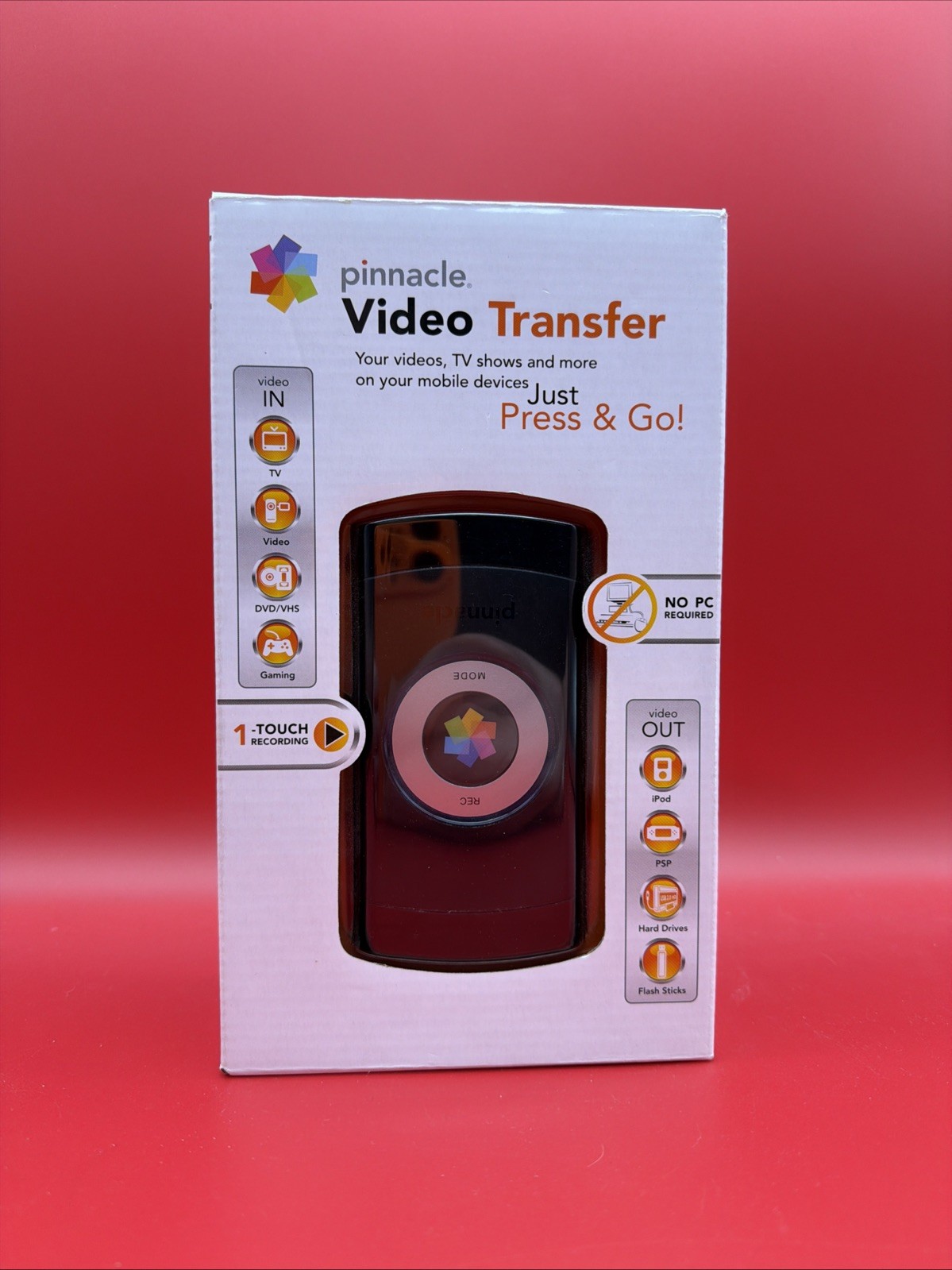 Pinnacle Video Transfer Just Press & Go (No PC Required)