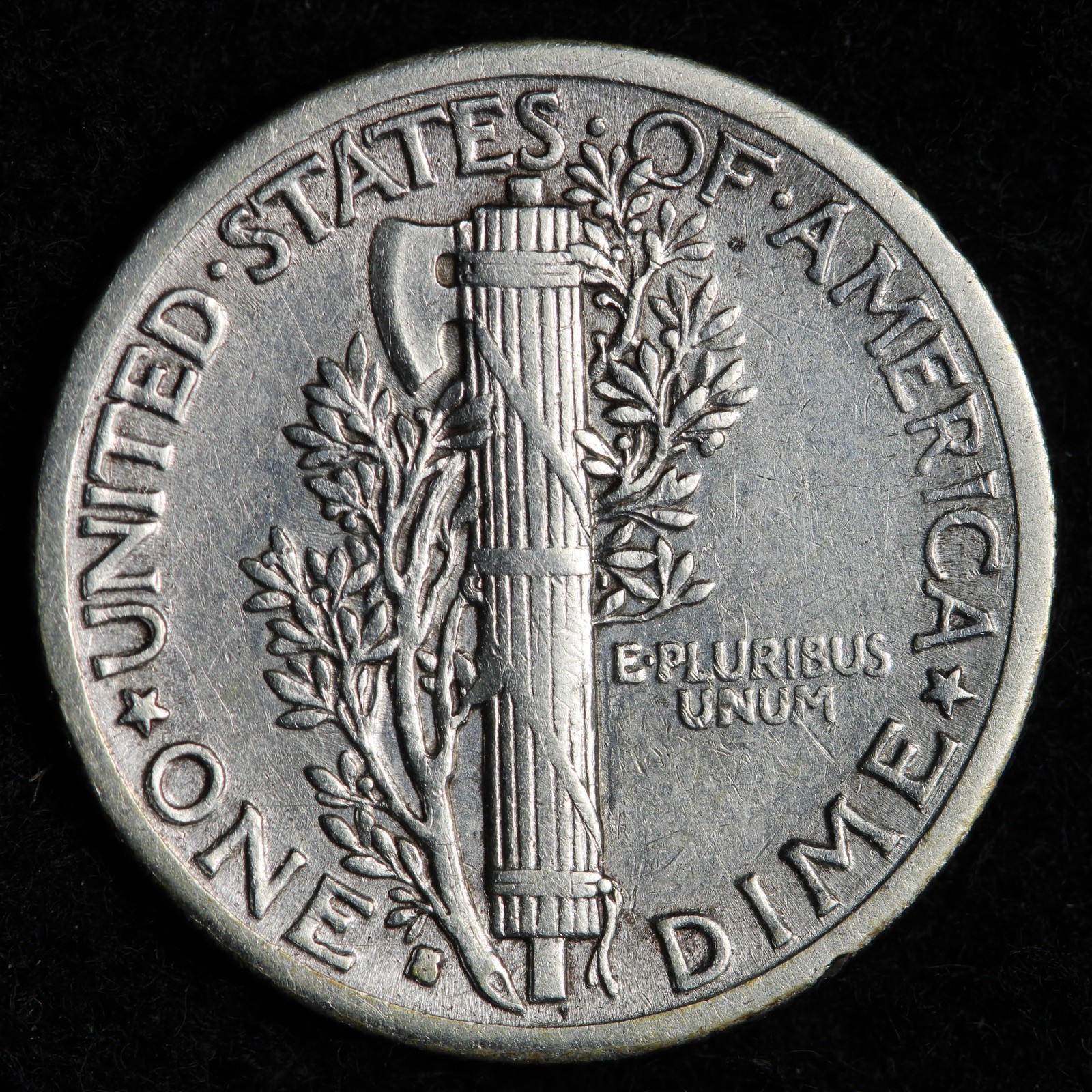1916-S Mercury Silver Dime XF E224 RDCK