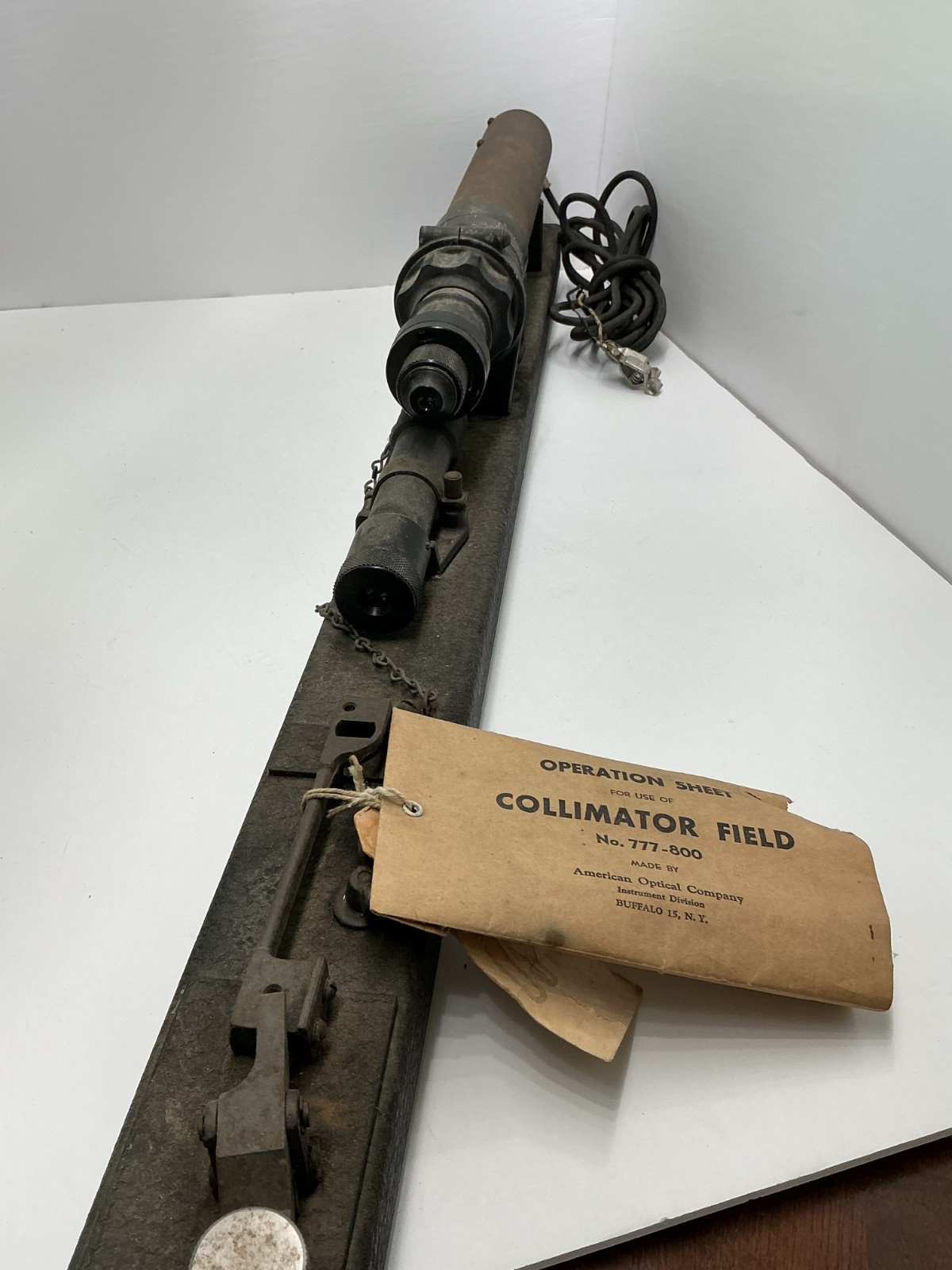 Vintage American Optical Collimator Field No. 777-800 Optical Alignment Instrume