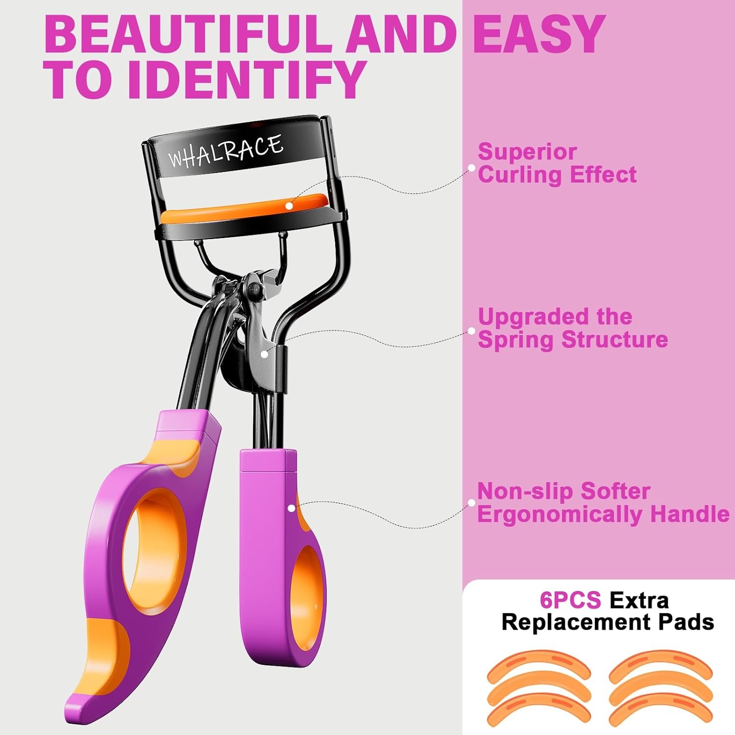 Eyelash Curlers with 6PCS Extra Replacement Pads Premium Quality Eye Lash Curler