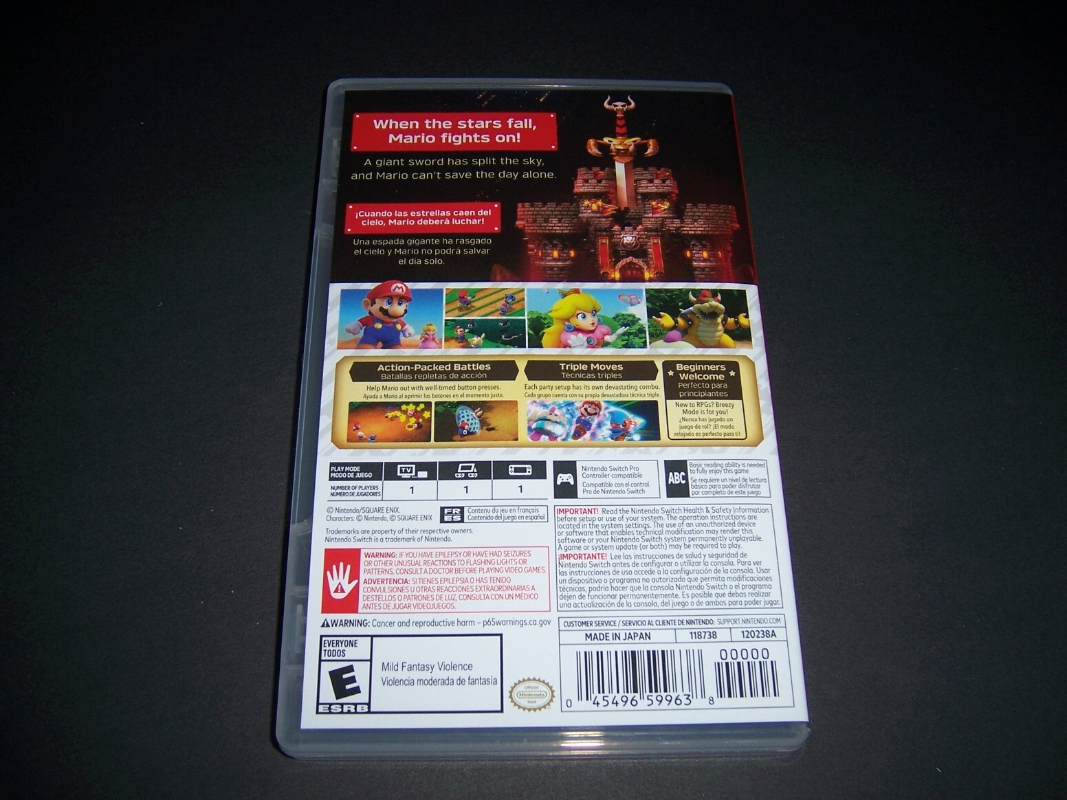 Authentic Replacement Box *Case Only* Nintendo Switch Super Mario RPG