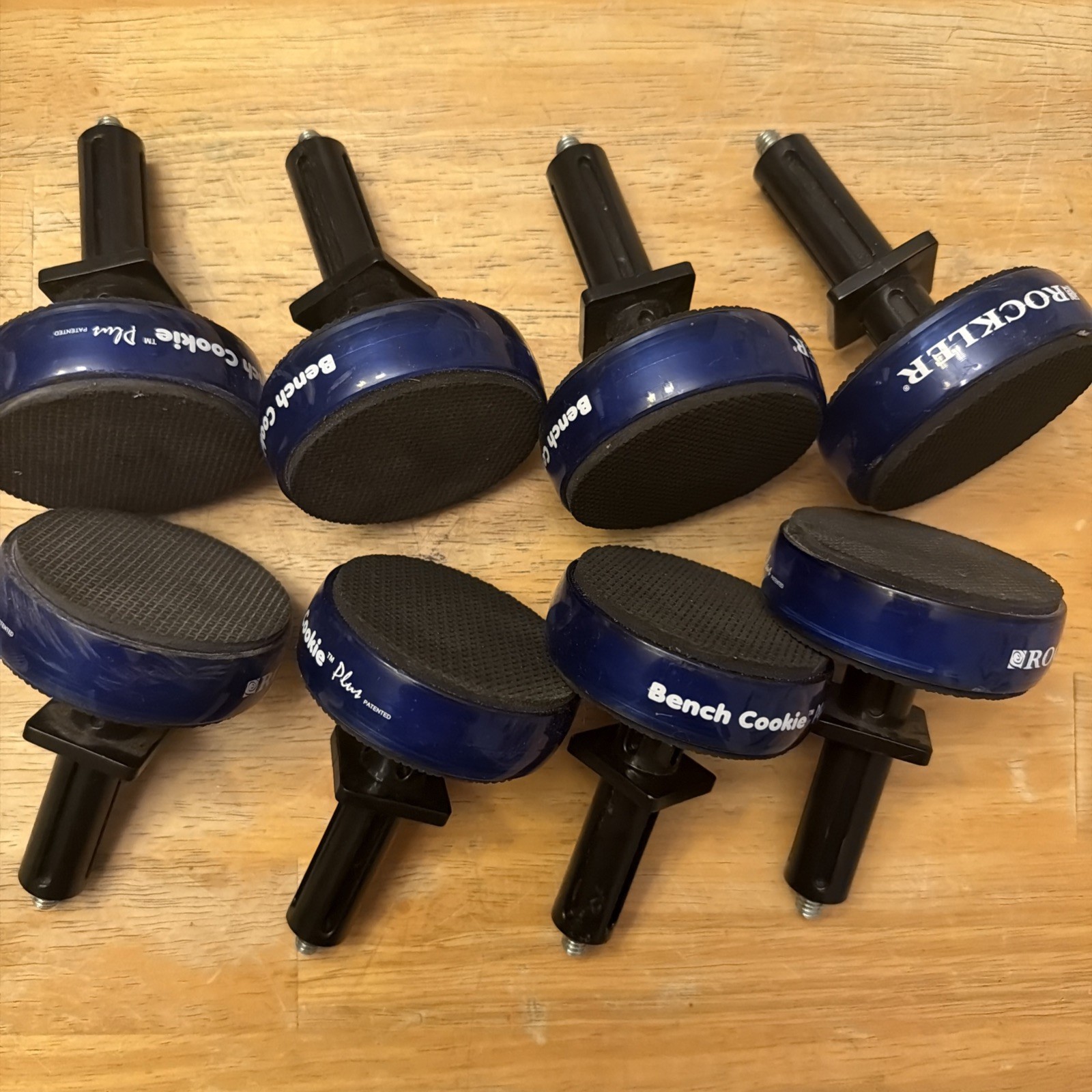 8 Rockler Bench Cookie Plus Work Gripper with Grippers and 8 Risers.  Used