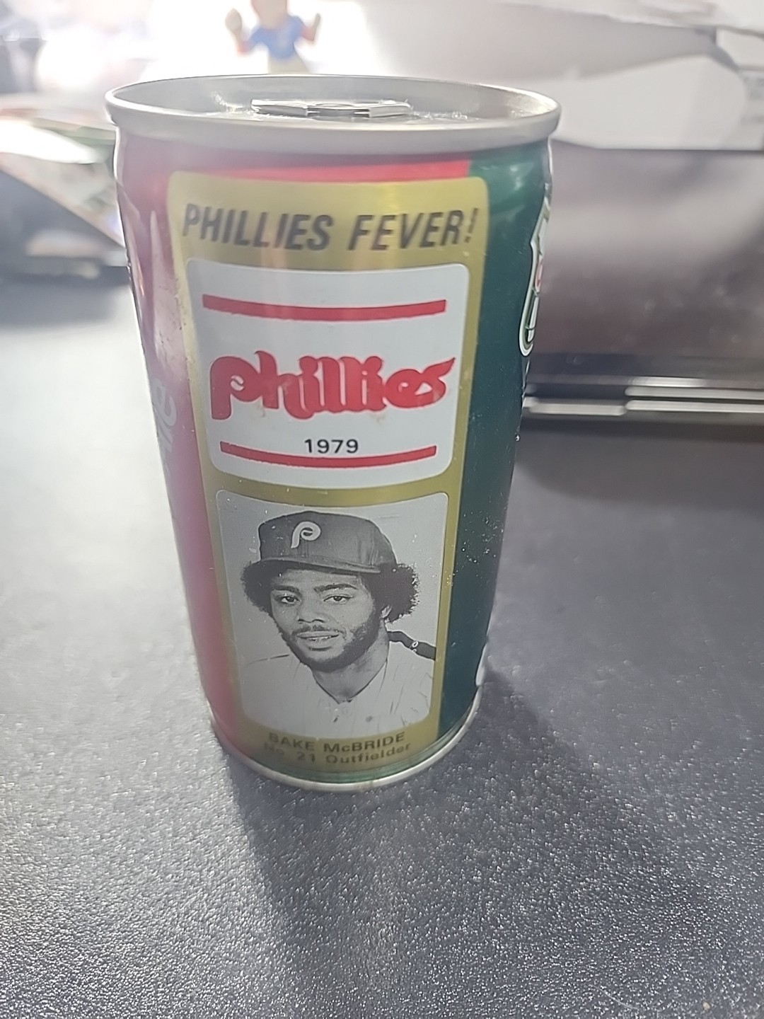 1979 Phillies Canada Dry Ginger Ale Bake Mcbride Can