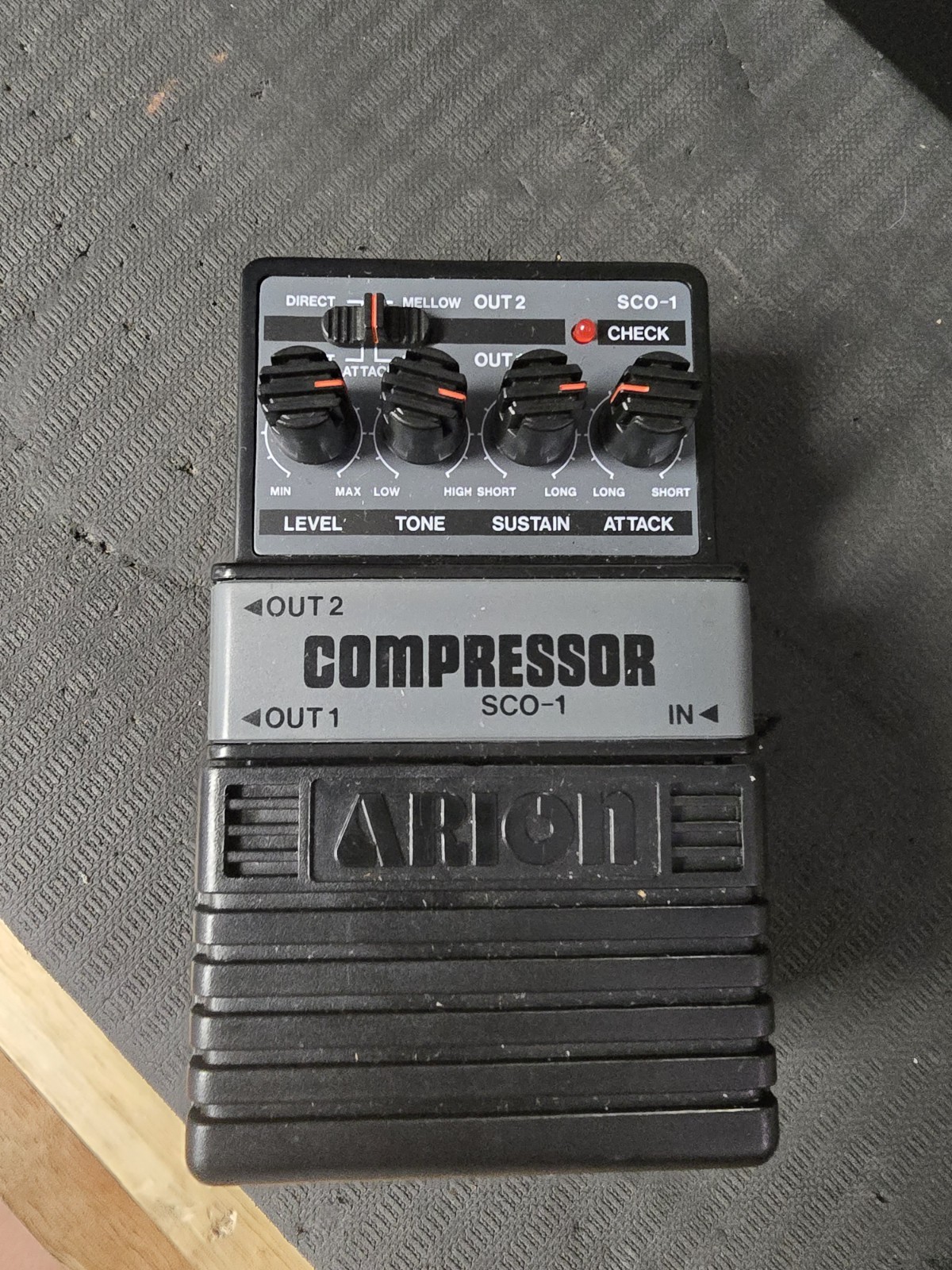 Arion SCO-1 Compressor Sustainer Stereo Vintage Guitar Effect Pedal