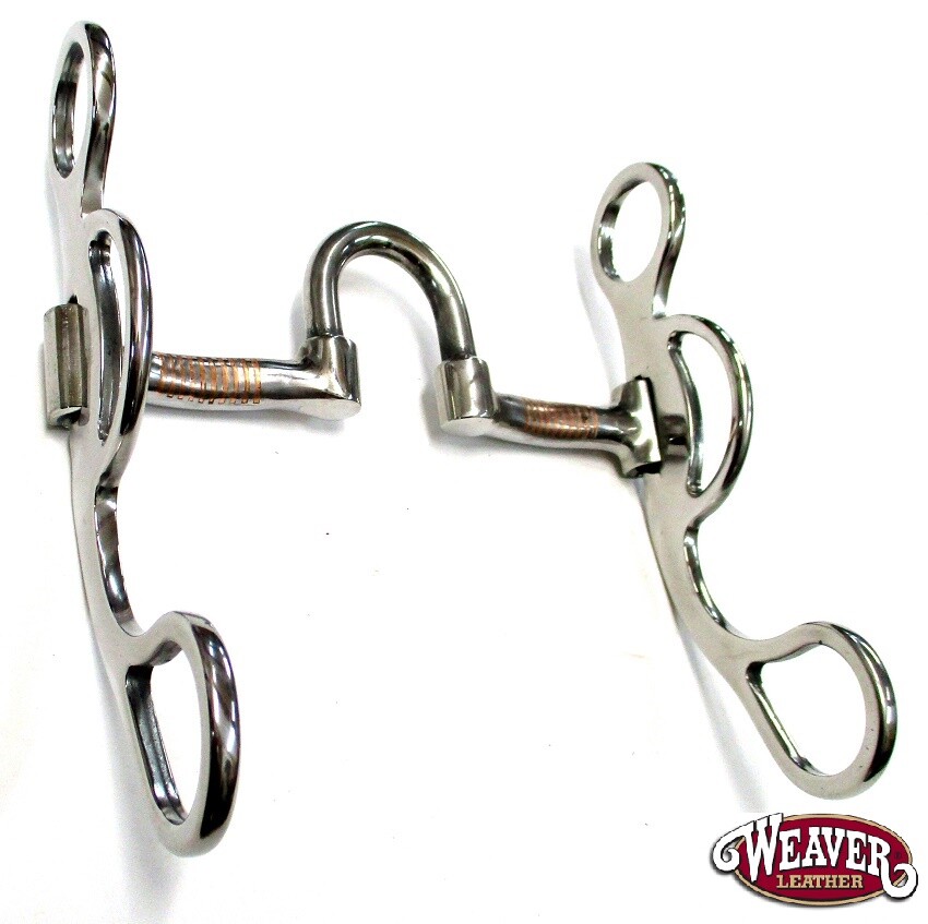 Professional Argentine Bit, 5" Sweet Iron Correction Mouth with Copper Inlay