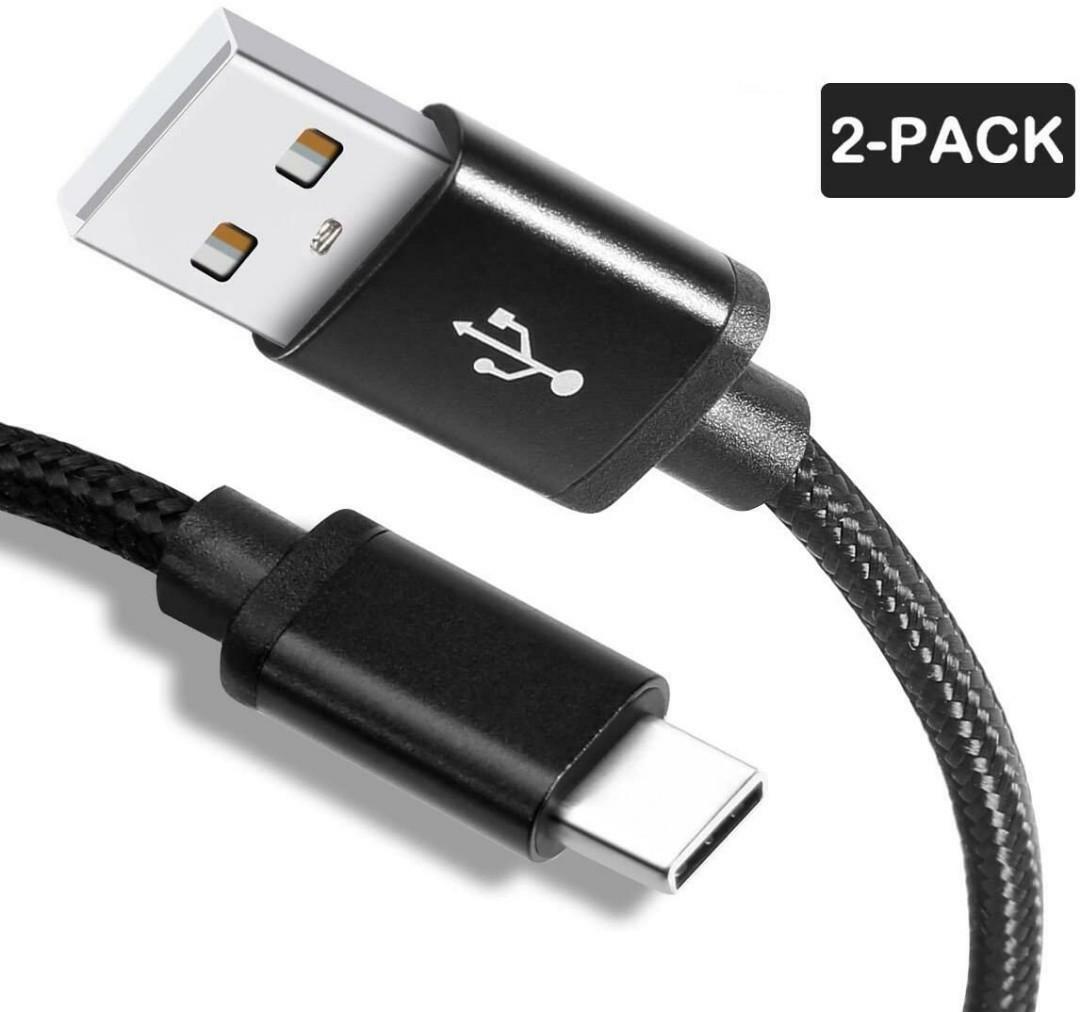 2x Short Samsung USB Type C Fast Charger Cable Galaxy S9 S10 S20 Note 20 Ultra