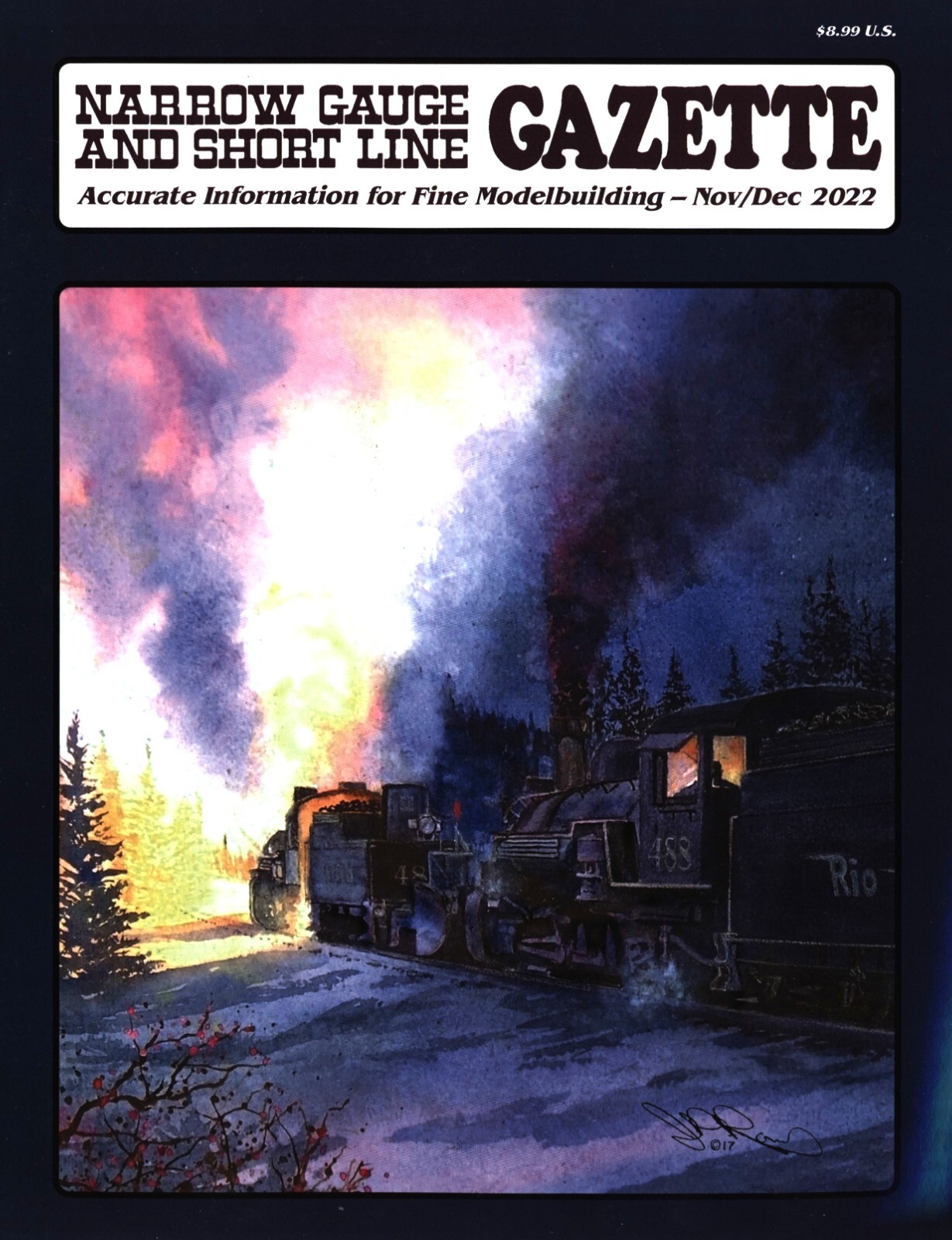 Narrow Gauge Short Line Gazette Magazine Nov/Dec 2022 HOn3 Silverton Northern