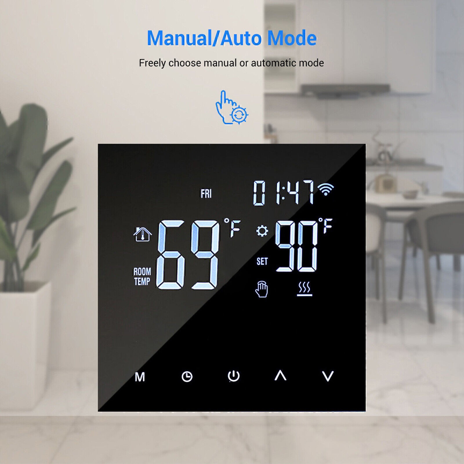 WIFI Smart Thermostat LCD Display Remote App Management for Climate Control US