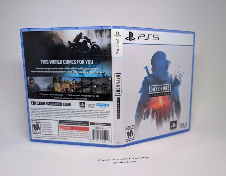 Days Gone Remastered - PS5 Empty Case Replacement (No Game)