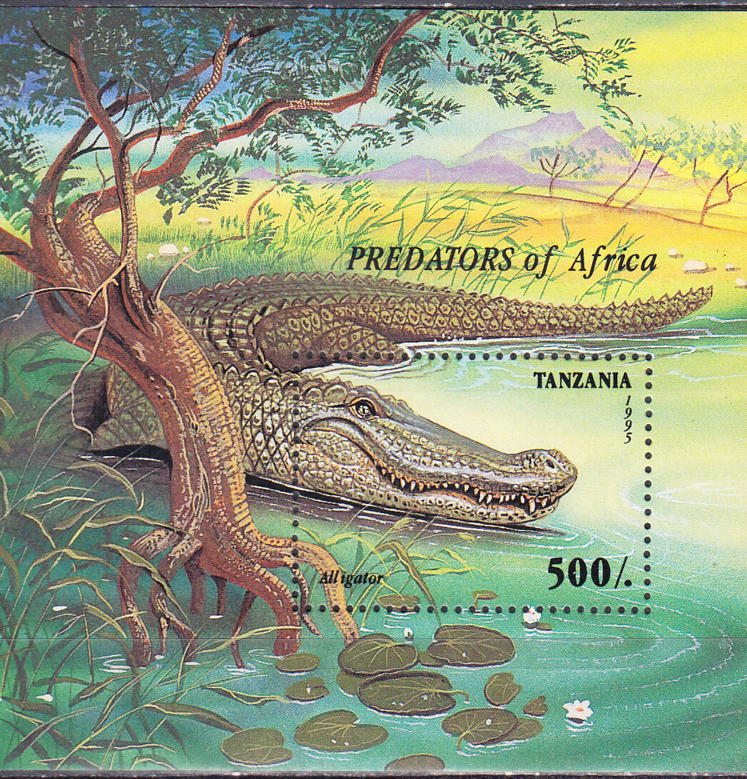 W TANZANIA 1429 PREDATORS CROCRODILE