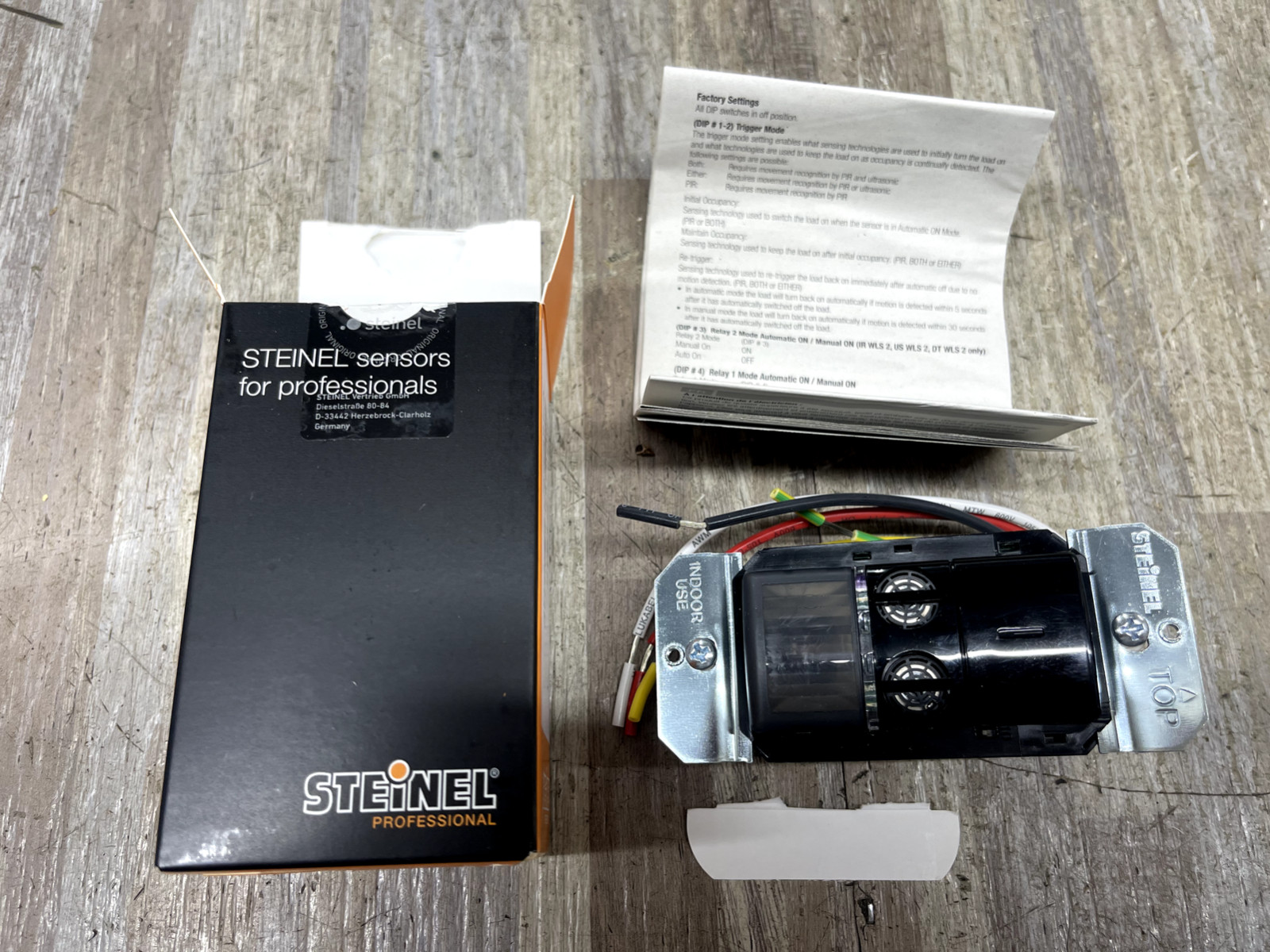 Steinel NETWORK TO 4 STEINEL Wall Switch Occupancy Sensor DT WLS 1-BK black NEW