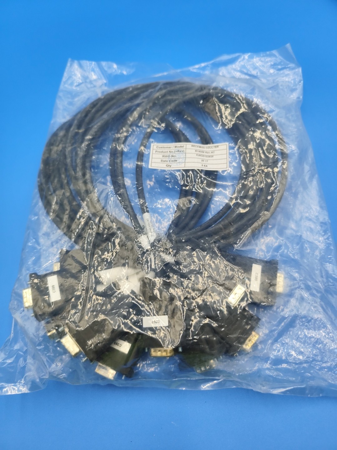 Beckman B14088 Cable Set Of 5 New
