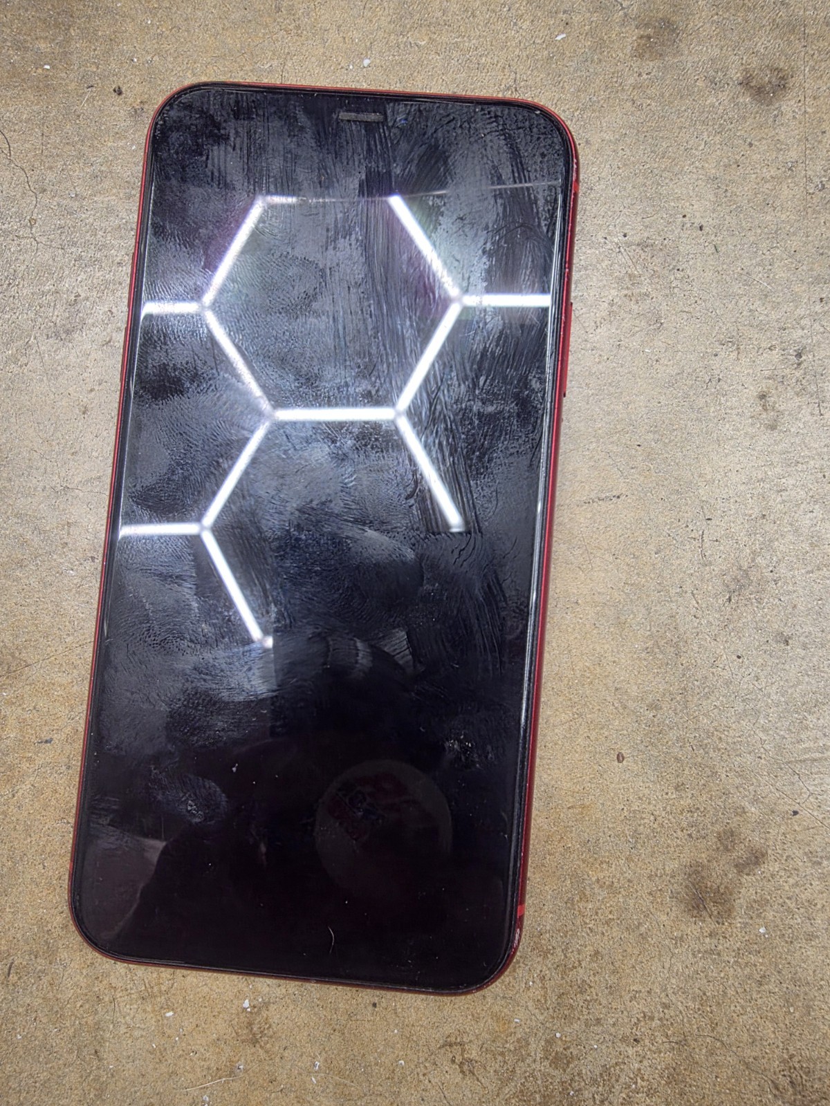 Apple iPhone 12 RED 64GB For Parts or Repair - Cracked Back Glass - Untested