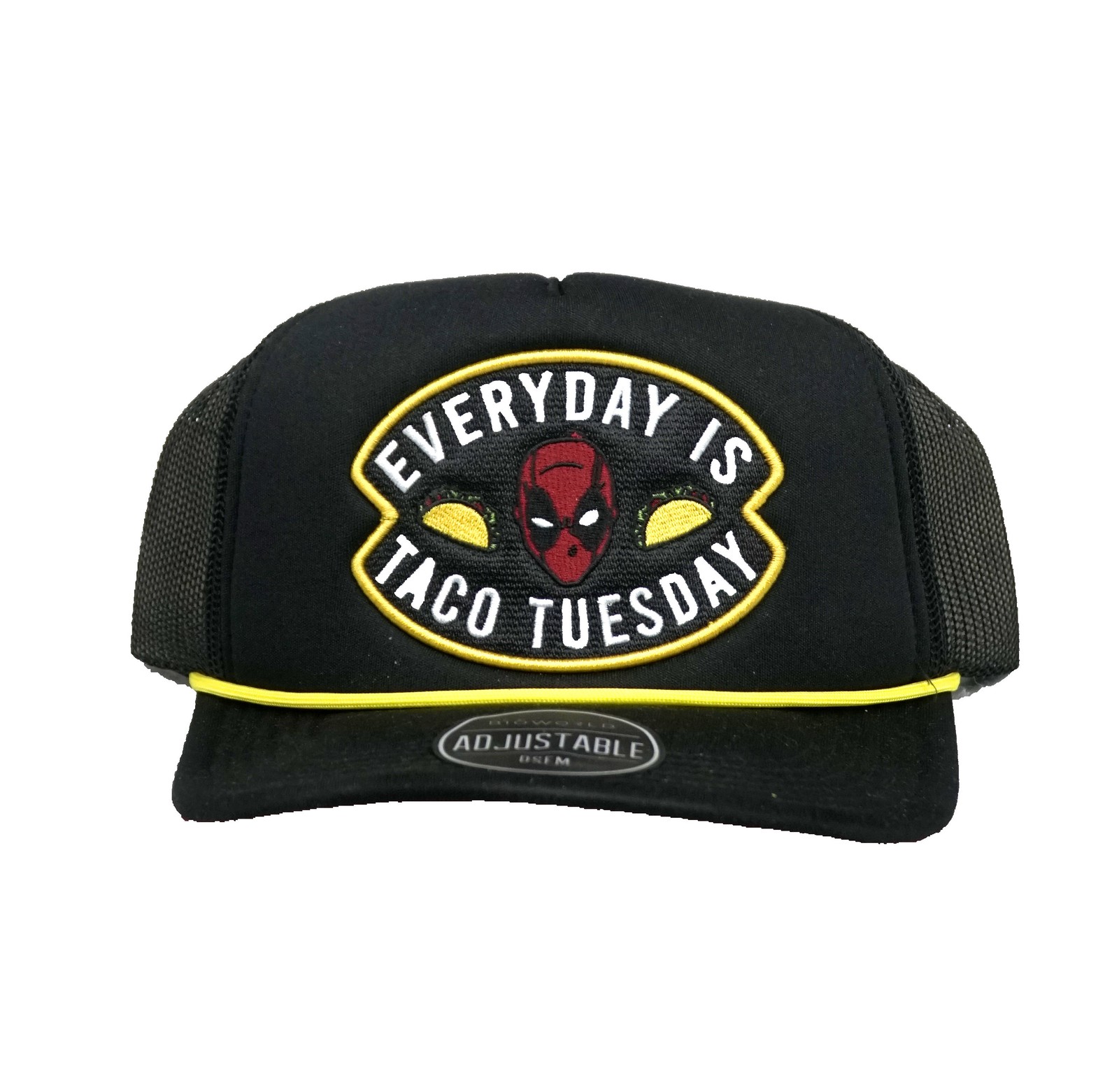 Deadool Mens Trucker Baseball Cap Braid Hat Everyday is Taco Tuesday