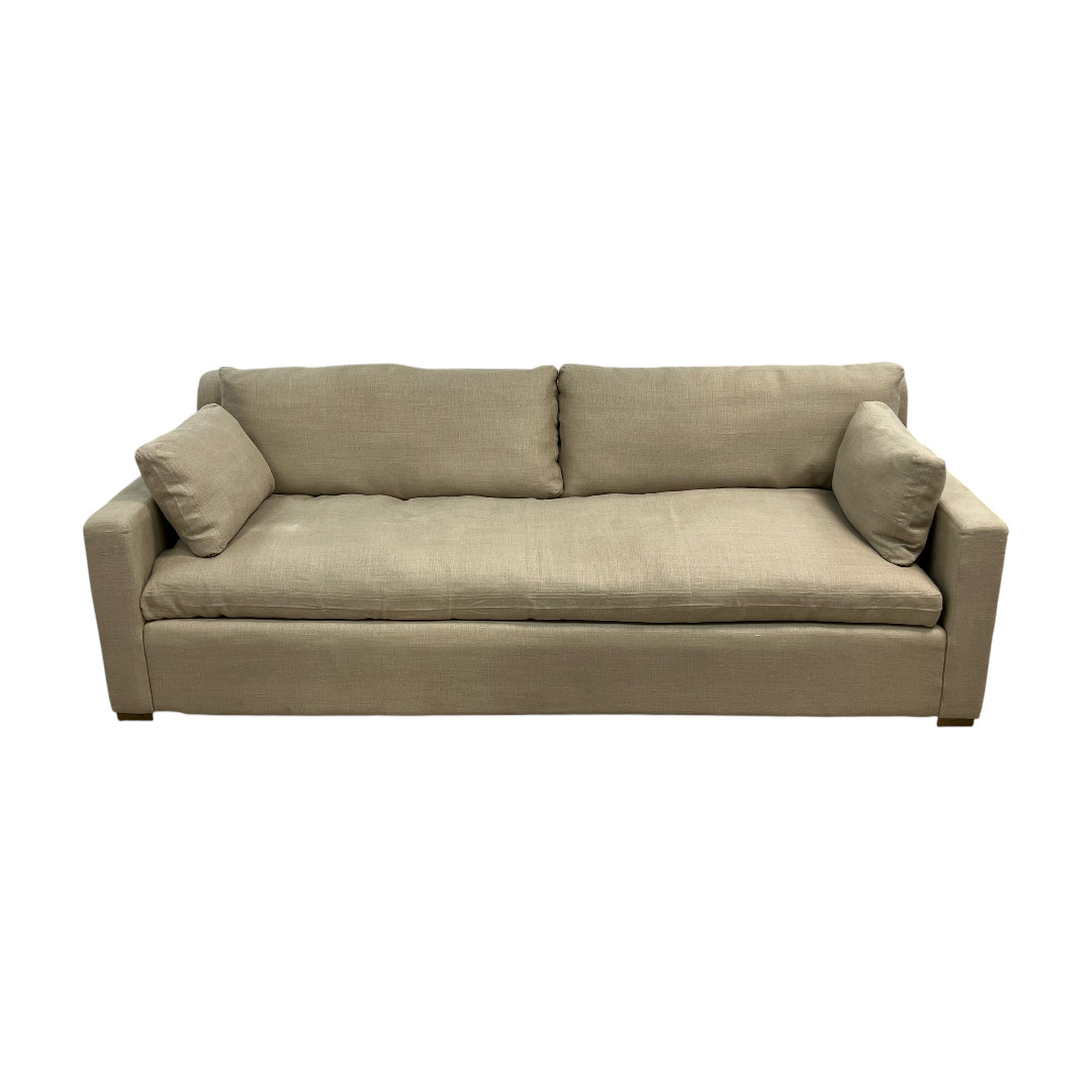 Restoration Hardware Belgian Track Arm Bench