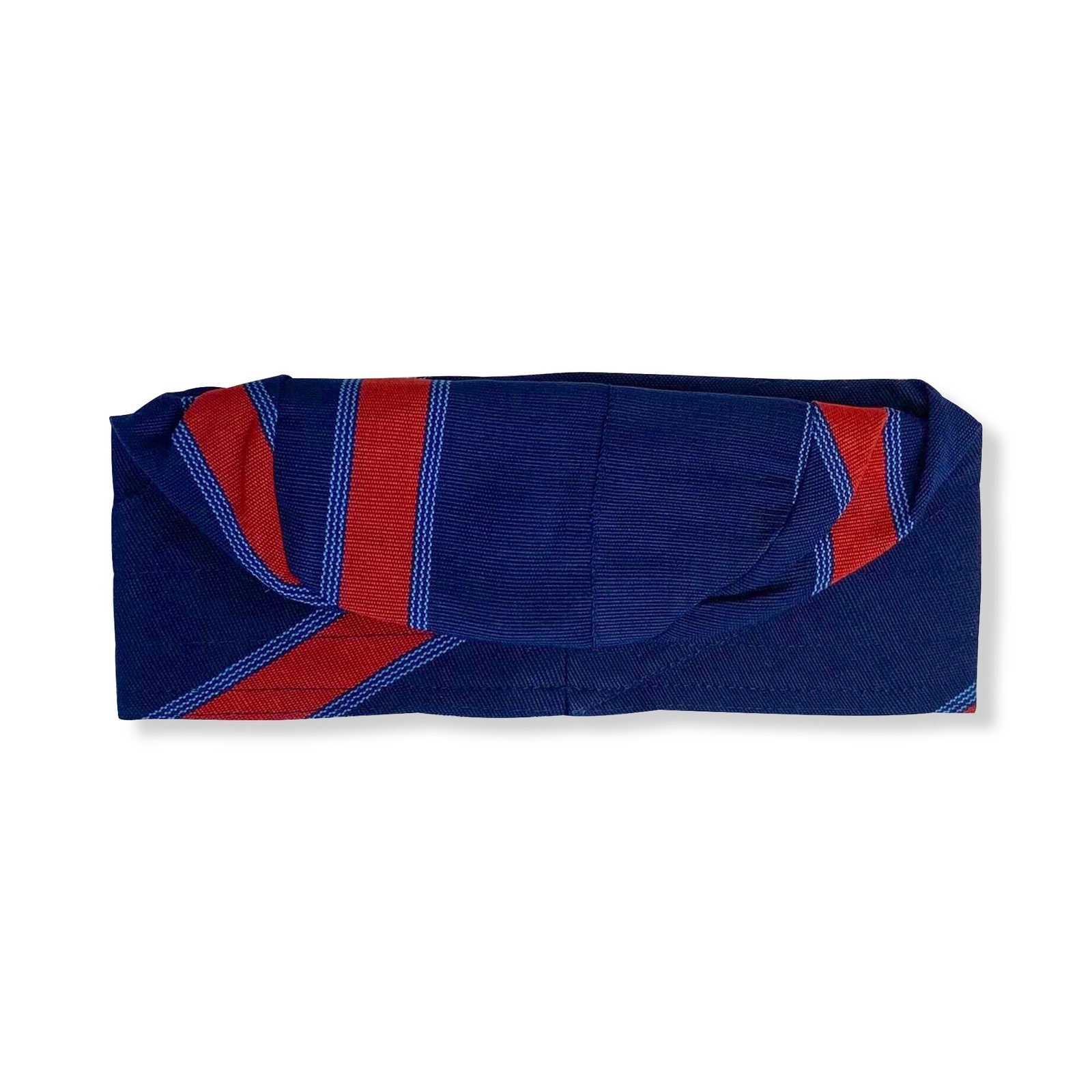 New Nigerian blue and red Aso Oke cap with embroidery fila cap Aso Oke cap