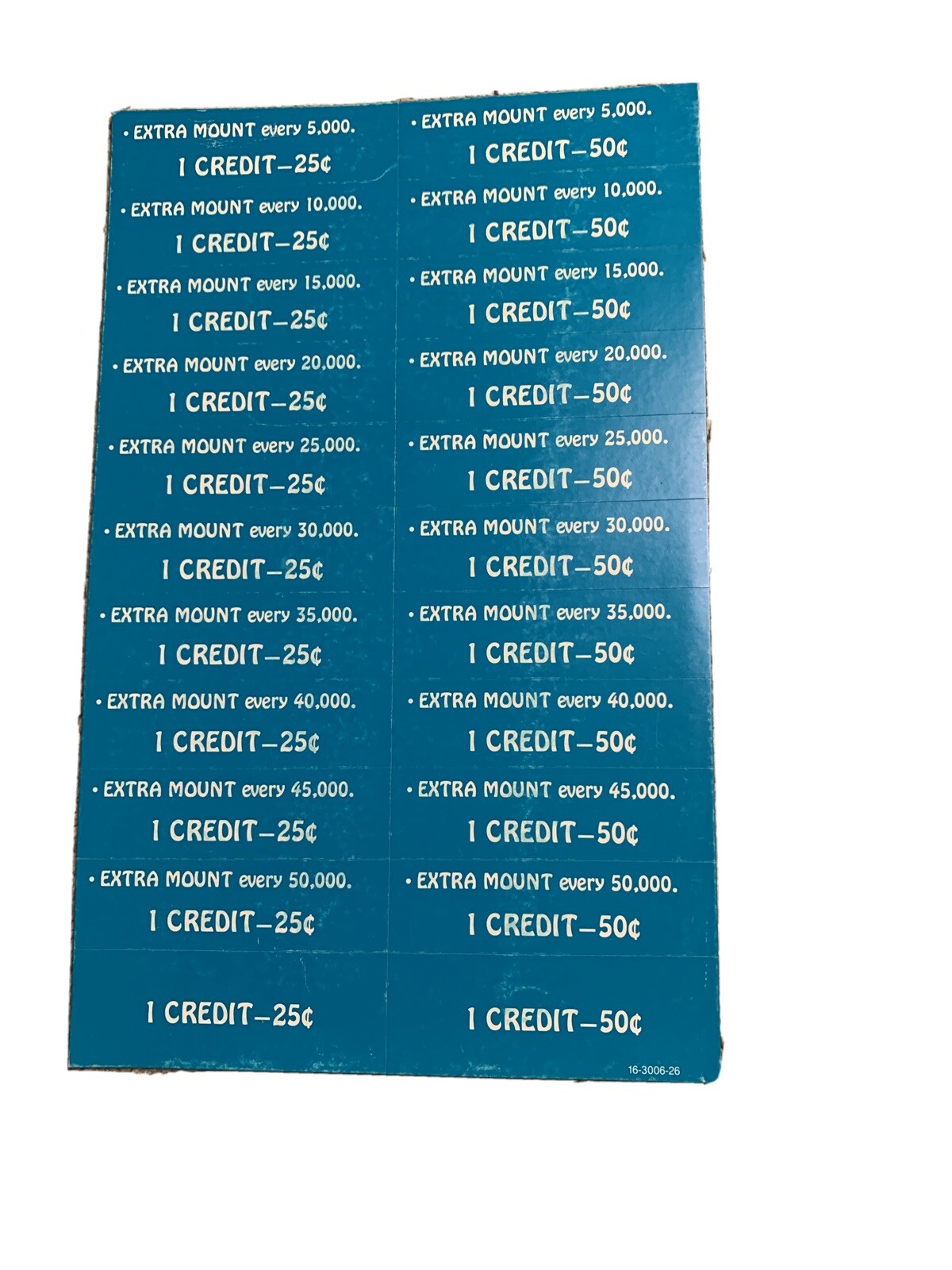 Original Joust Sticker Sheet Williams Arcade Video game Part