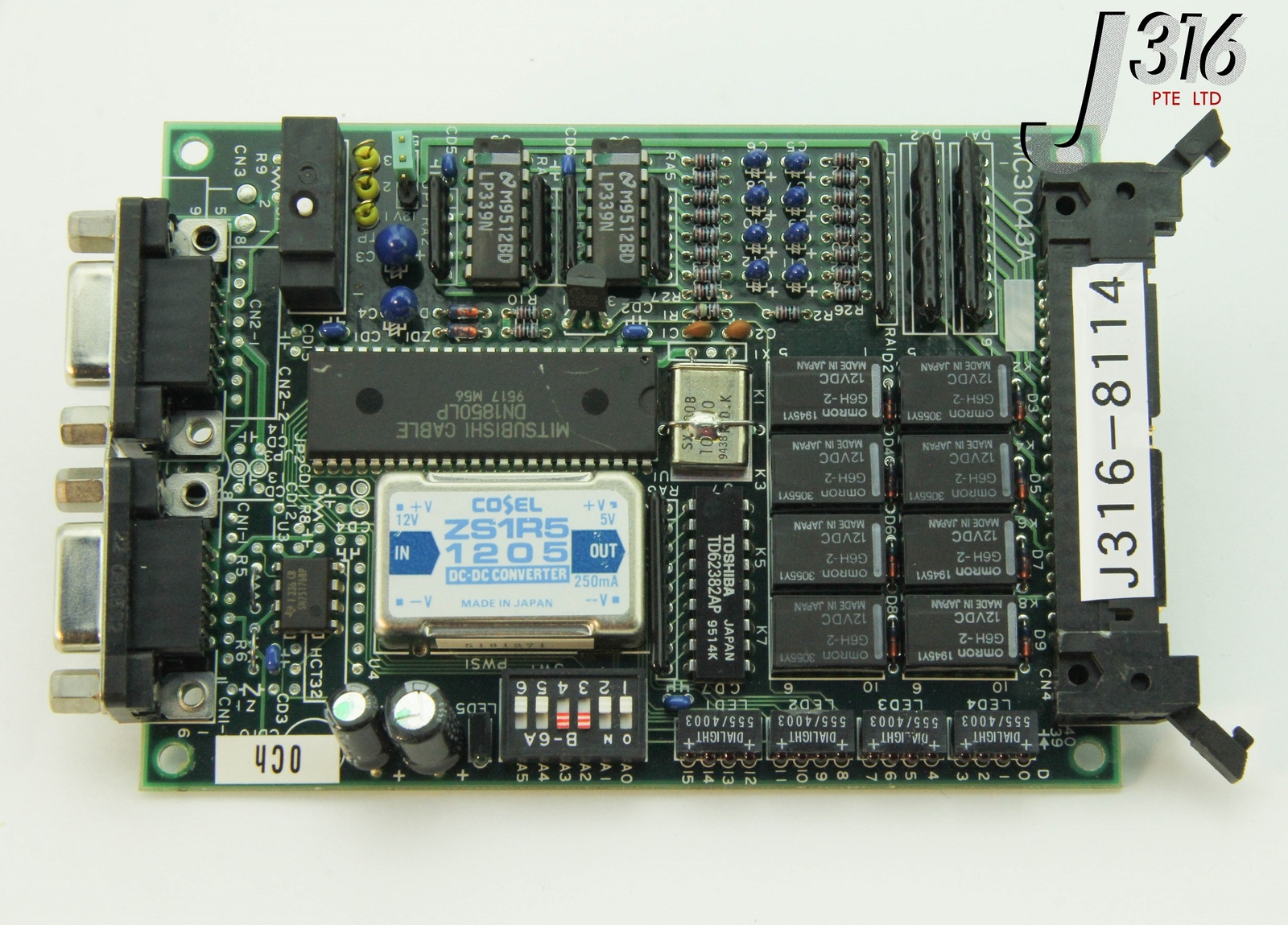 8114 TOKYO ELECTRON PCB ALPHA 8S VERTICAL FURNACE, 118100025716 MC-31043A