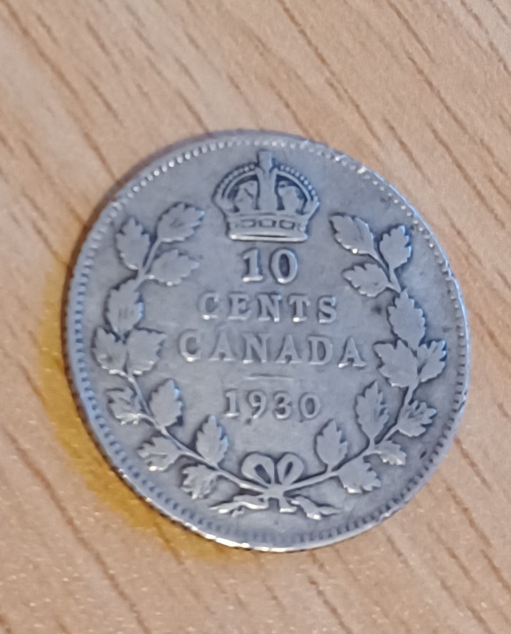 Canada 10 Cents Coin 1930
