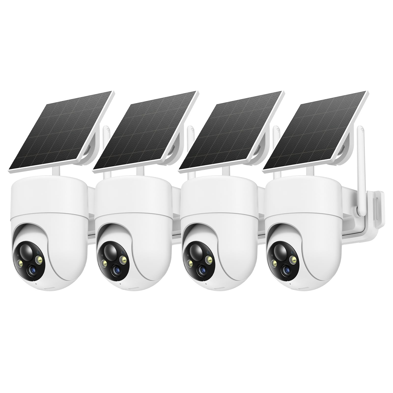 Oculview 2K Solar Security Cameras Wireless Outdoor, 360° View, 2PCS