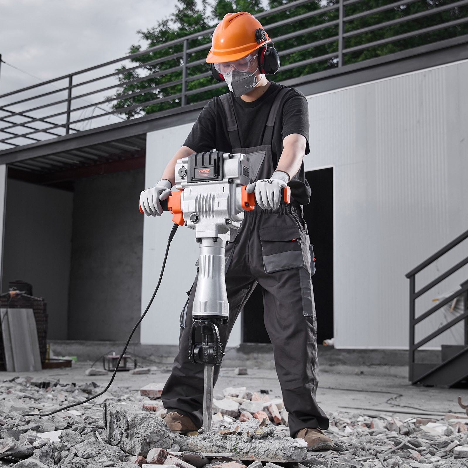 VEVOR Demolition Jack Hammer,2100W Electric Jackhammer Heavy Duty,1650 BPM Indus
