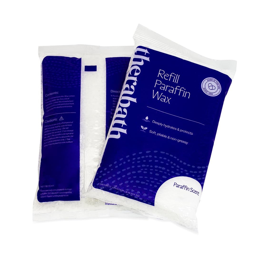 Therabath Paraffin Wax Refill 4 lb ScentFree - Paraffin Therapy for Hands  Feet