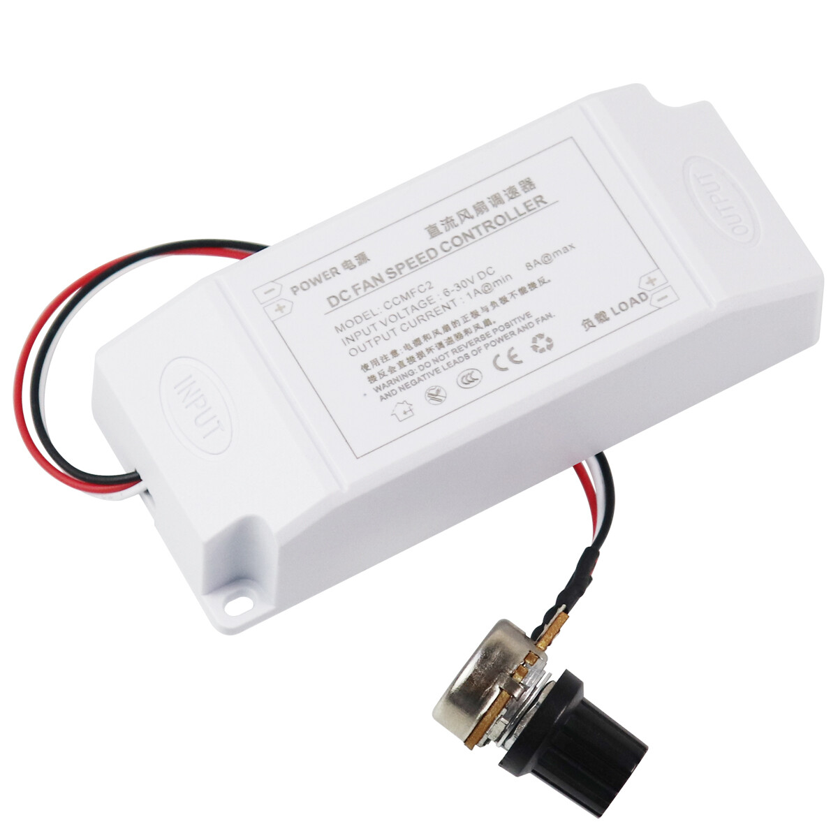 DC 6V 12V 8A PWM Motor Speed Controllor For Fan Pump Oven Blower with Switch