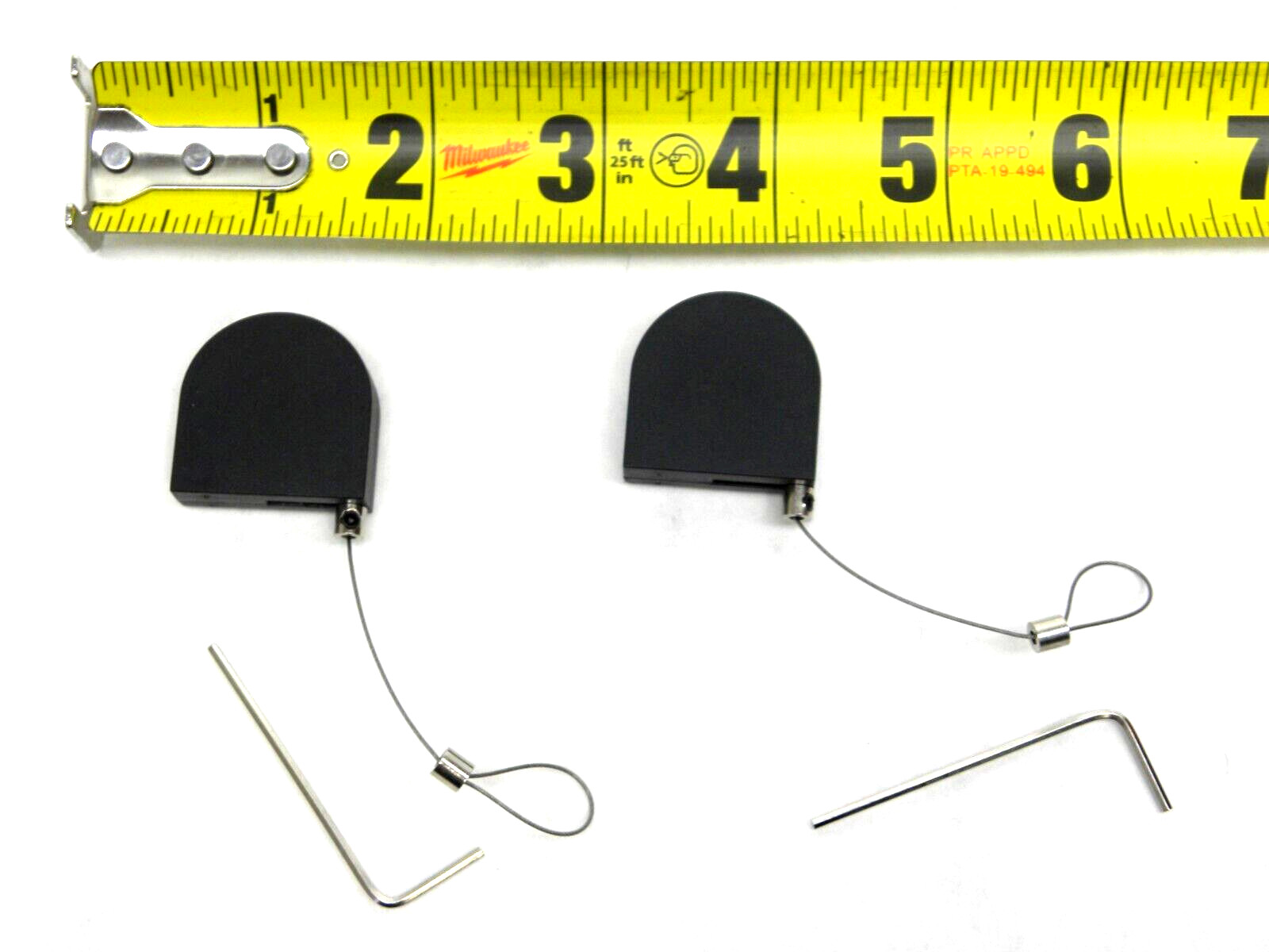2 Pcs Anti-Theft Retractable Pull Wire Lock Security Retail Jewelry Phone Watch