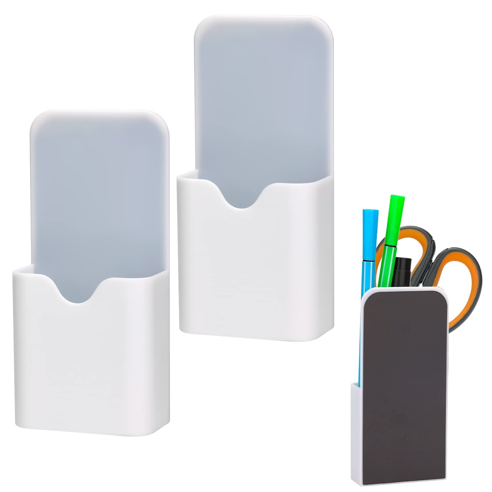 LUTER 2 Pcs Magnetic Pen Holder Pencil Holder Dry Erase Marker Holder Magneti...