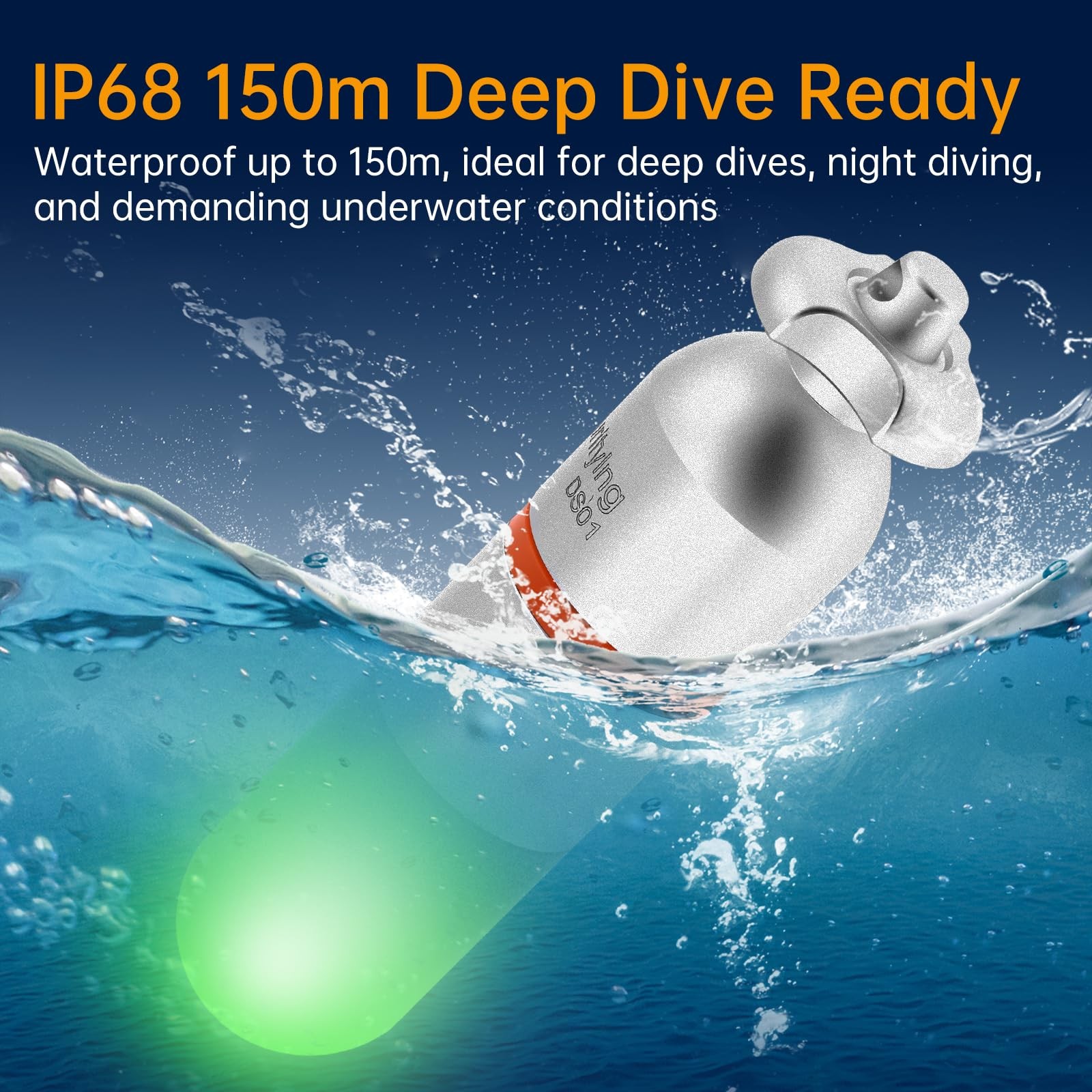 Securitying 2Pcs Scuba Dive Strobe Signal Light Mini Tank Light Night Dive