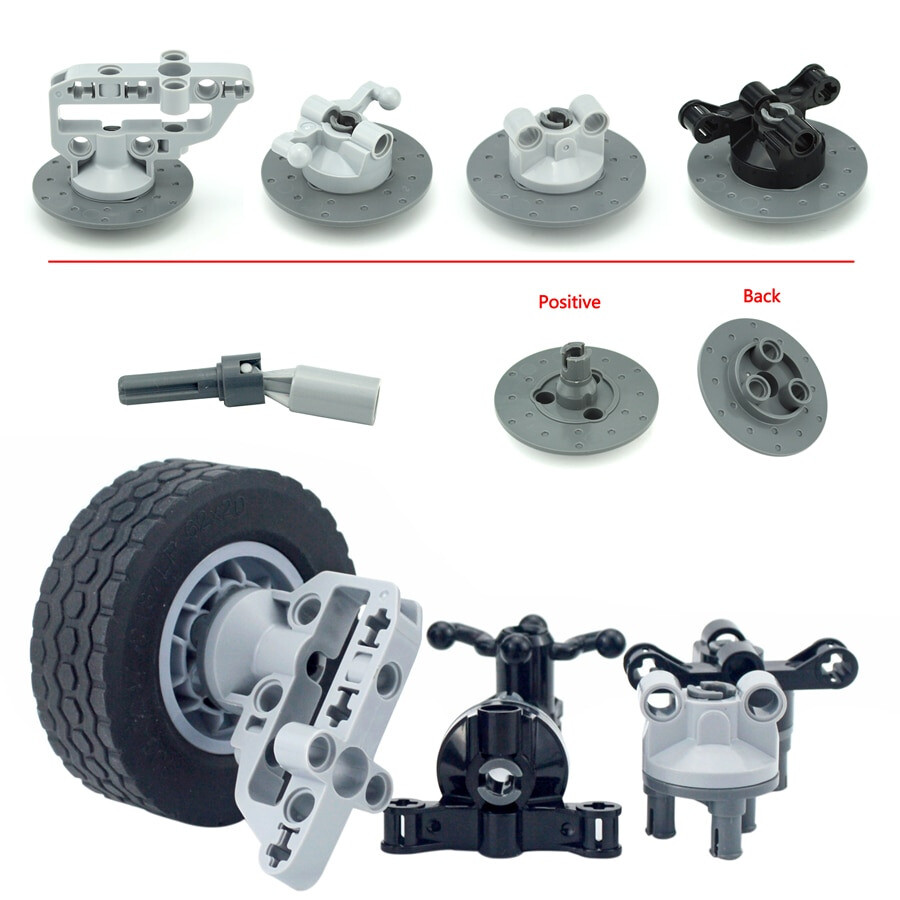Technic Suspension Wheel Hub Gear Reduction for Lego Kit Building Blocks Set DIY