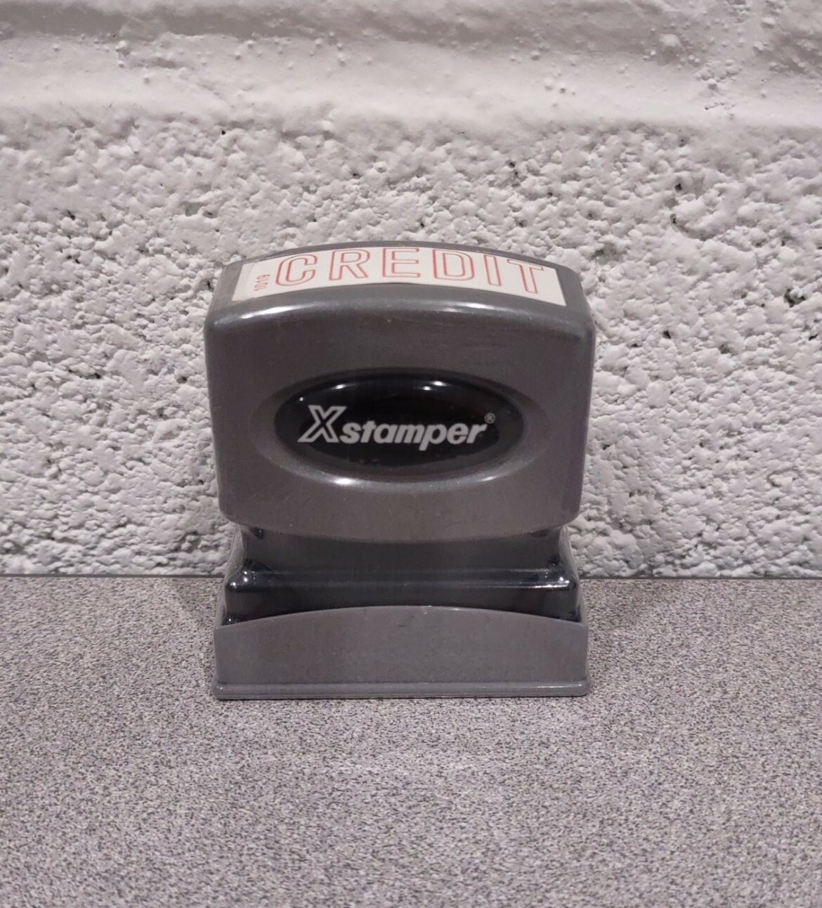 X Stamper CREDIT Stock No. 01019 Pre-Inked, Red