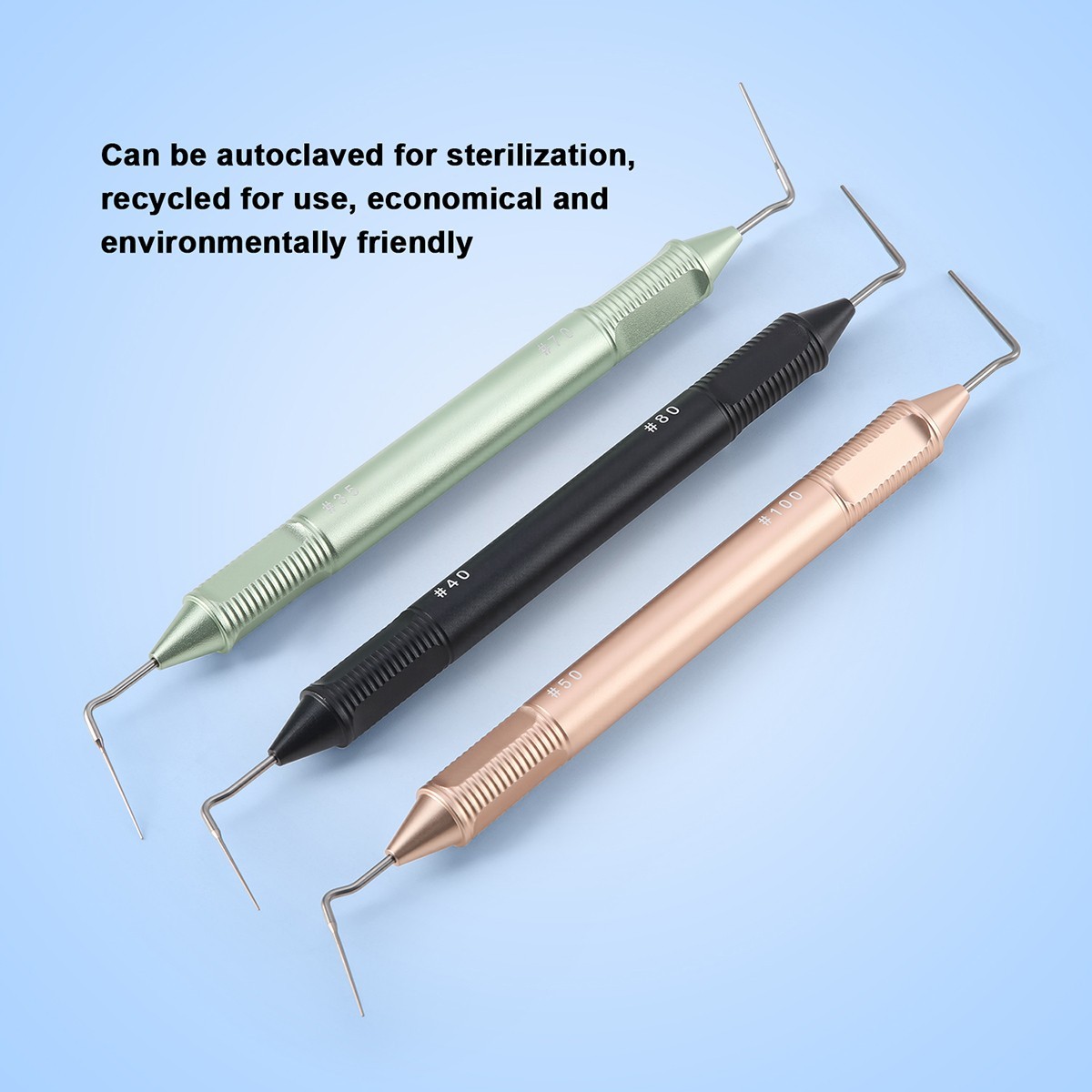 Dental Endo Gutta Percha Tip Fill Obturation Hand Plugger NITI&Stainless AZDENT