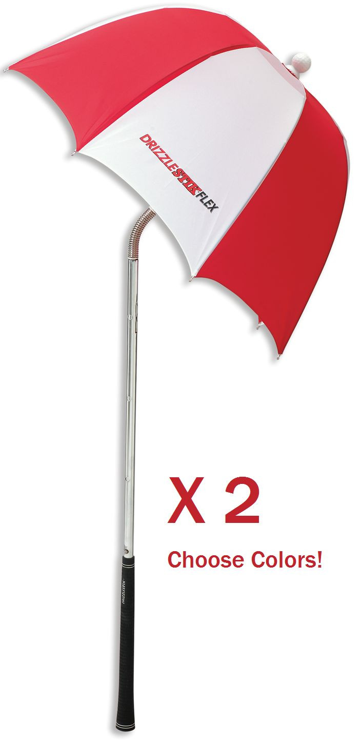 2X DrizzleStik Flex Golf Bag Umbrella Club Rain Cover Accessories Drizzle Stick