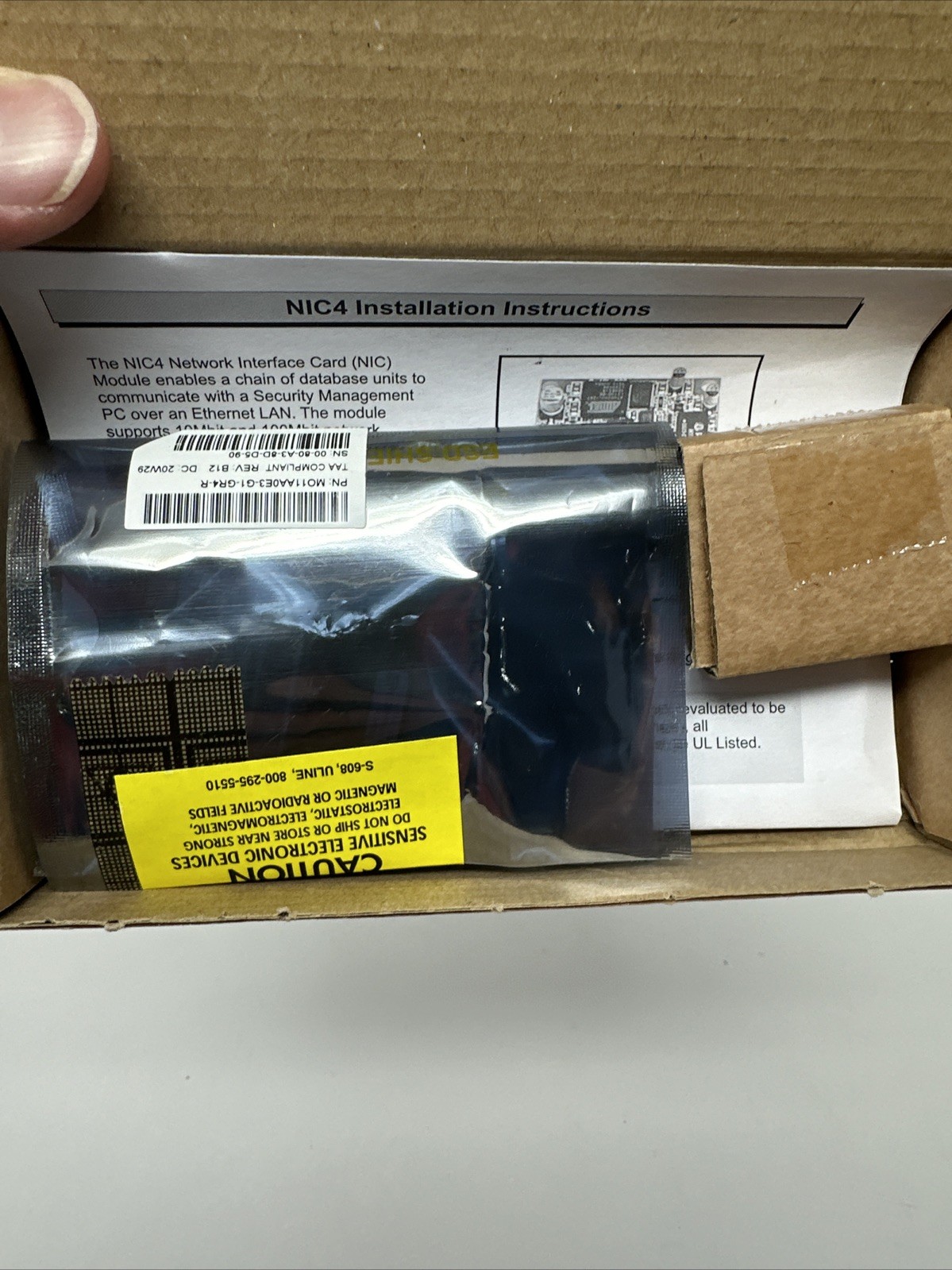 NEW Symmetry MN-NIC-4-ENC M2150 NIC4 Network Interface Card NIC