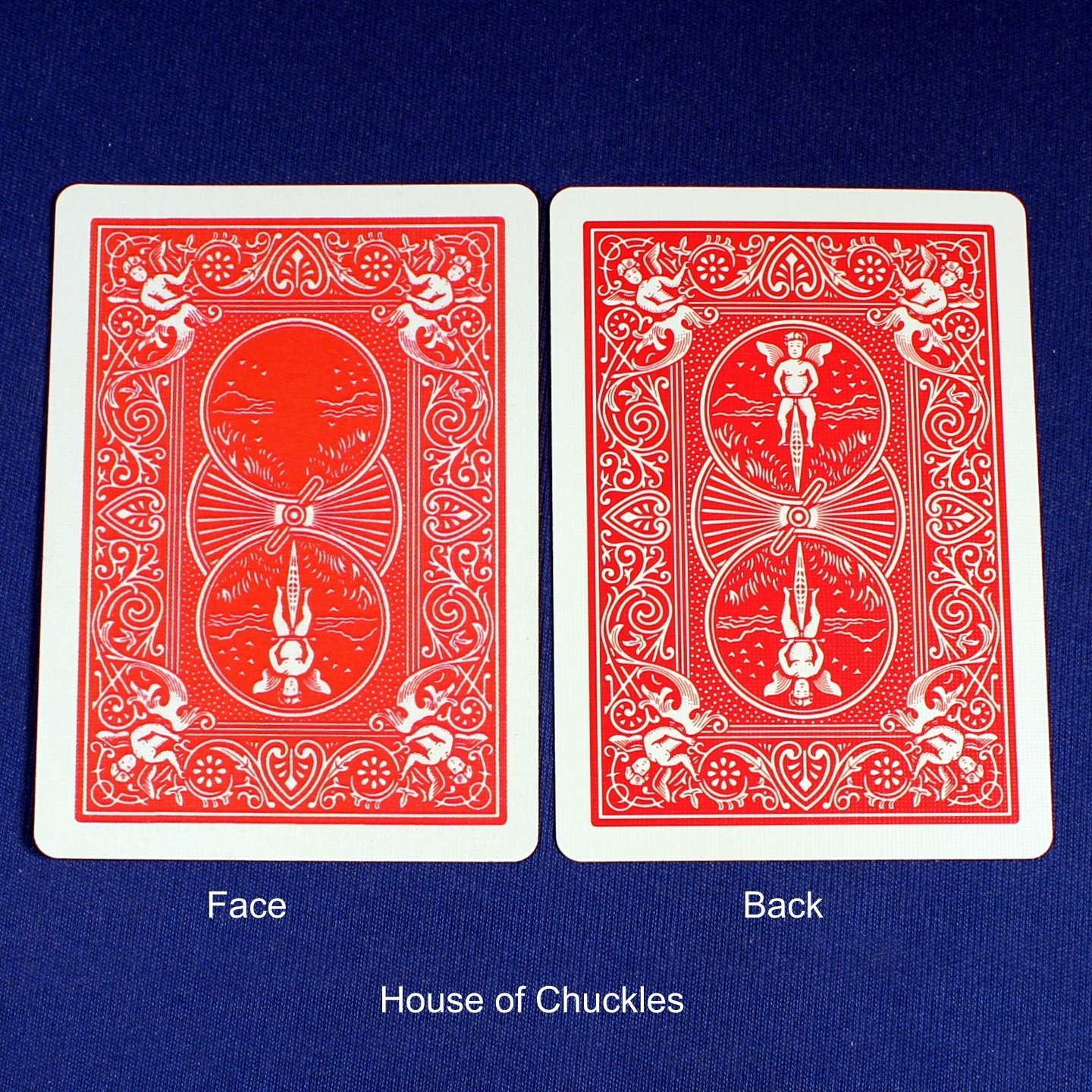Missing Angel, Bicycle Printed Gaff Card, Red