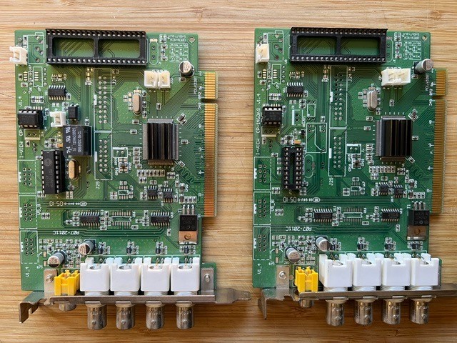 TWO I-View CP-1400AS 4-Channel PCI Digital Video DVR Surveillance Cards
