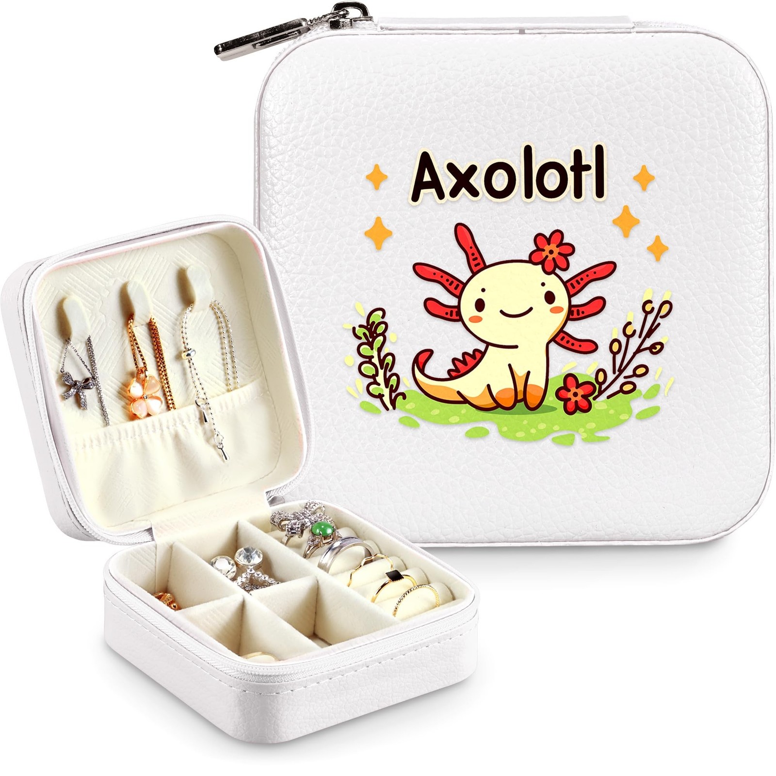 Axolotl Jewelry Box, Gifts For Kids Teens Girls Age 8-12, Axolotl Lovers Stuf...