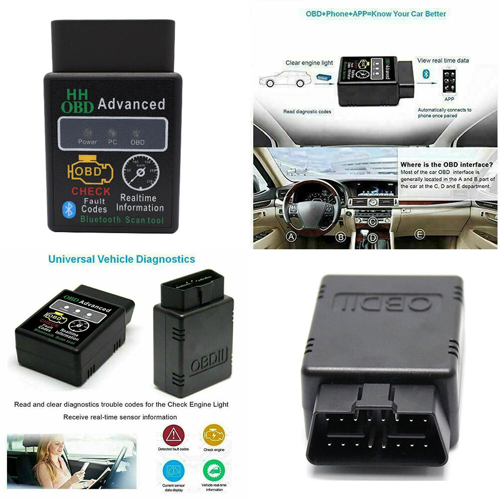 US 1 Pack OBD2 Code Scanner Mini ELM327 V2.1 Bluetooth OBDII Diagnostic Tool