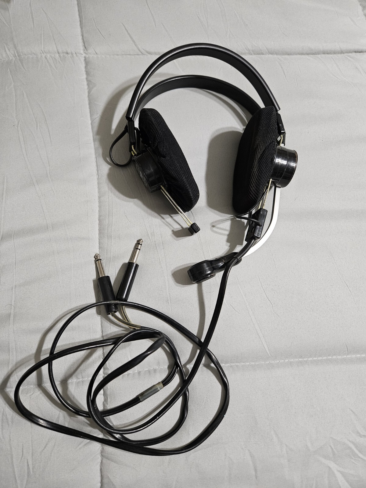 Vintage Telex Pilot Aviation Headset Headphones Airplane Decor