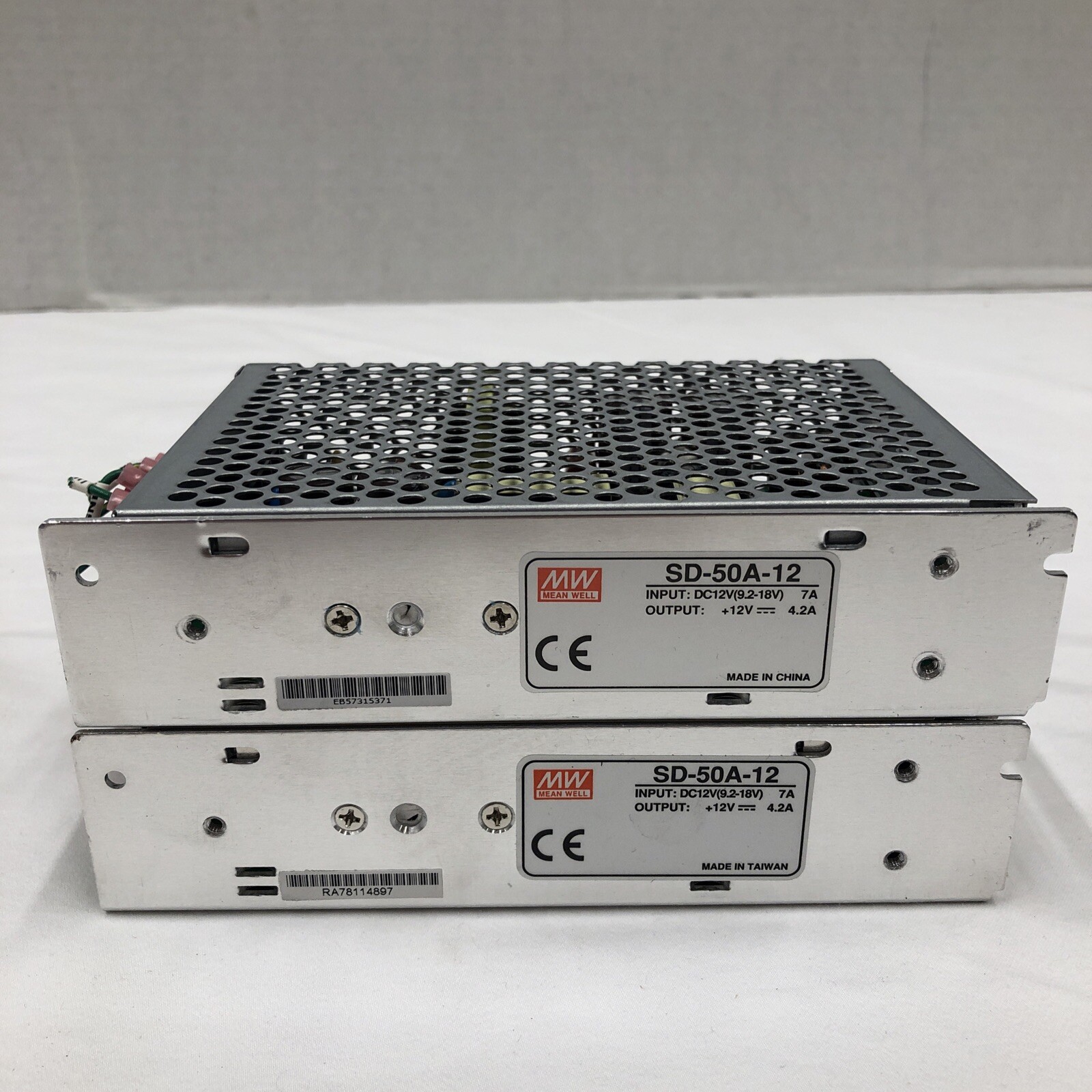 Lot Of 2 Mean Well SD-50A-12 DC/DC Power Supply 12V 7A