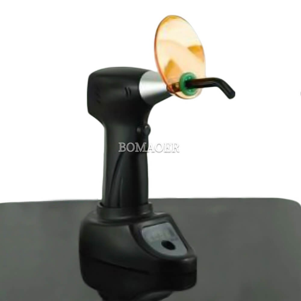 1×Dental 3 in 1 Function LED Curing Lights UV Curing Whitening Metering Black