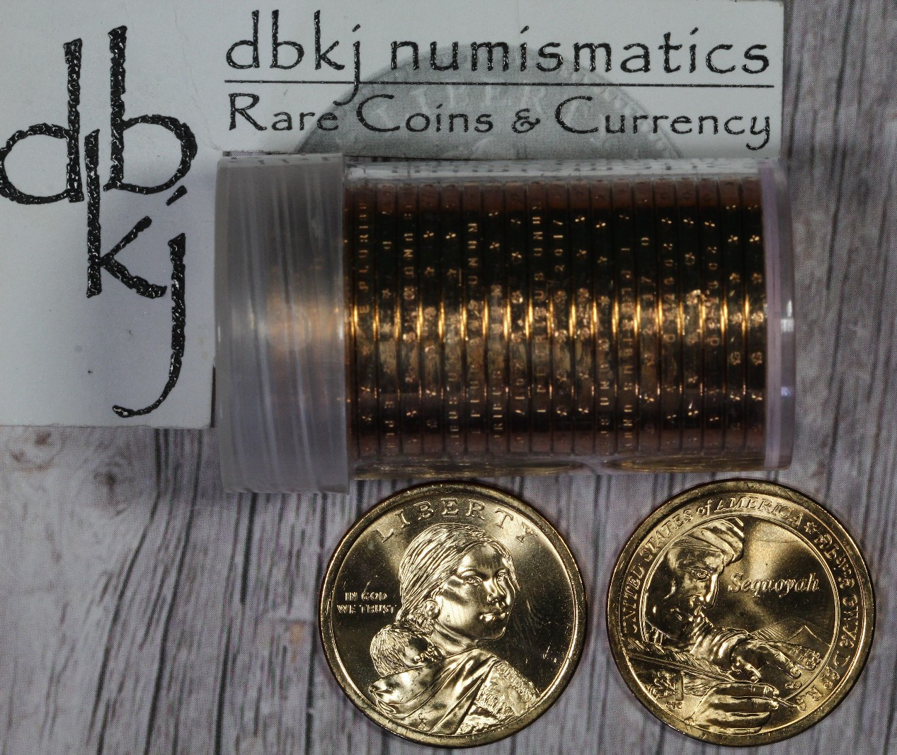 2017 D - Native American / Sacagawea Dollar $1 - BU Roll - Tube
